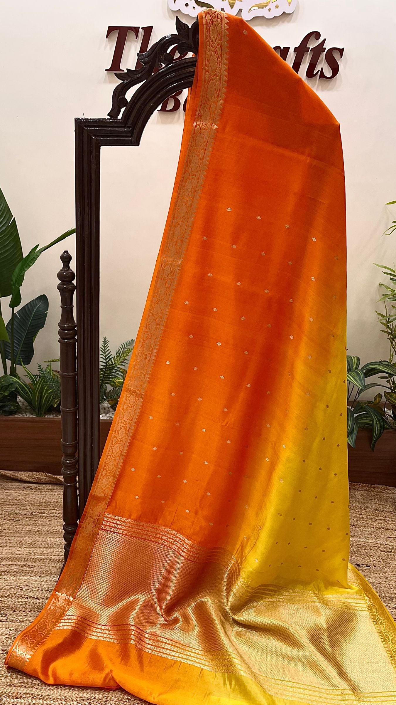 Pure Mango Silk Handloom Banarasi Saree