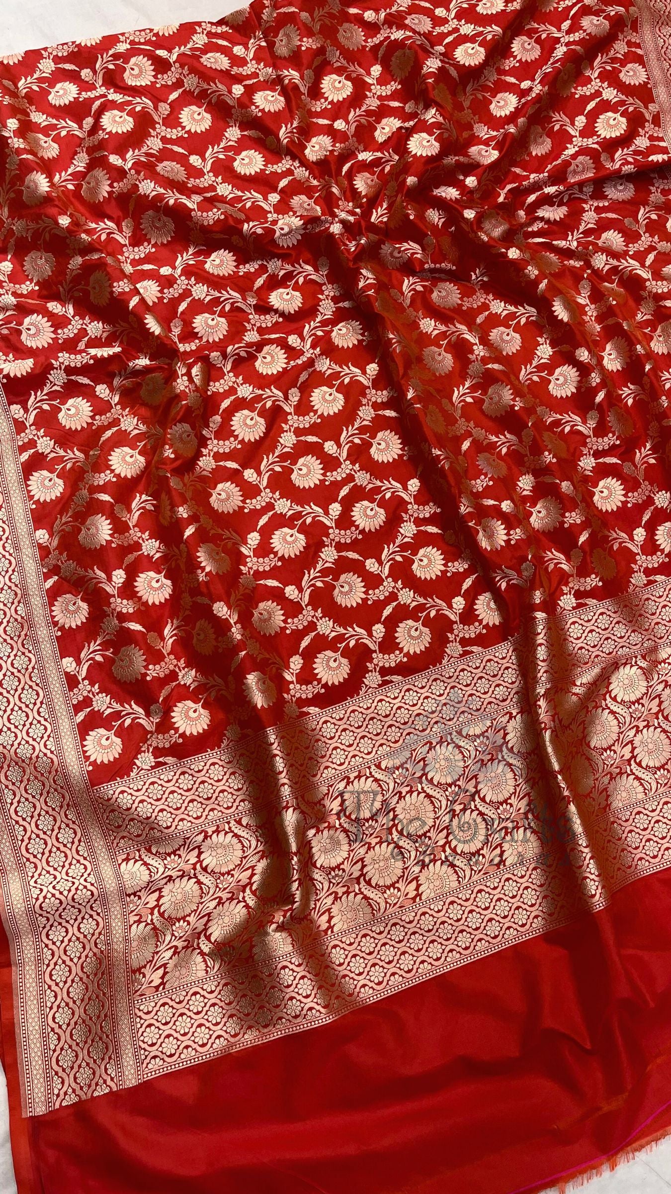 Pure Katan Silk Banarasi Handloom Dupatta
