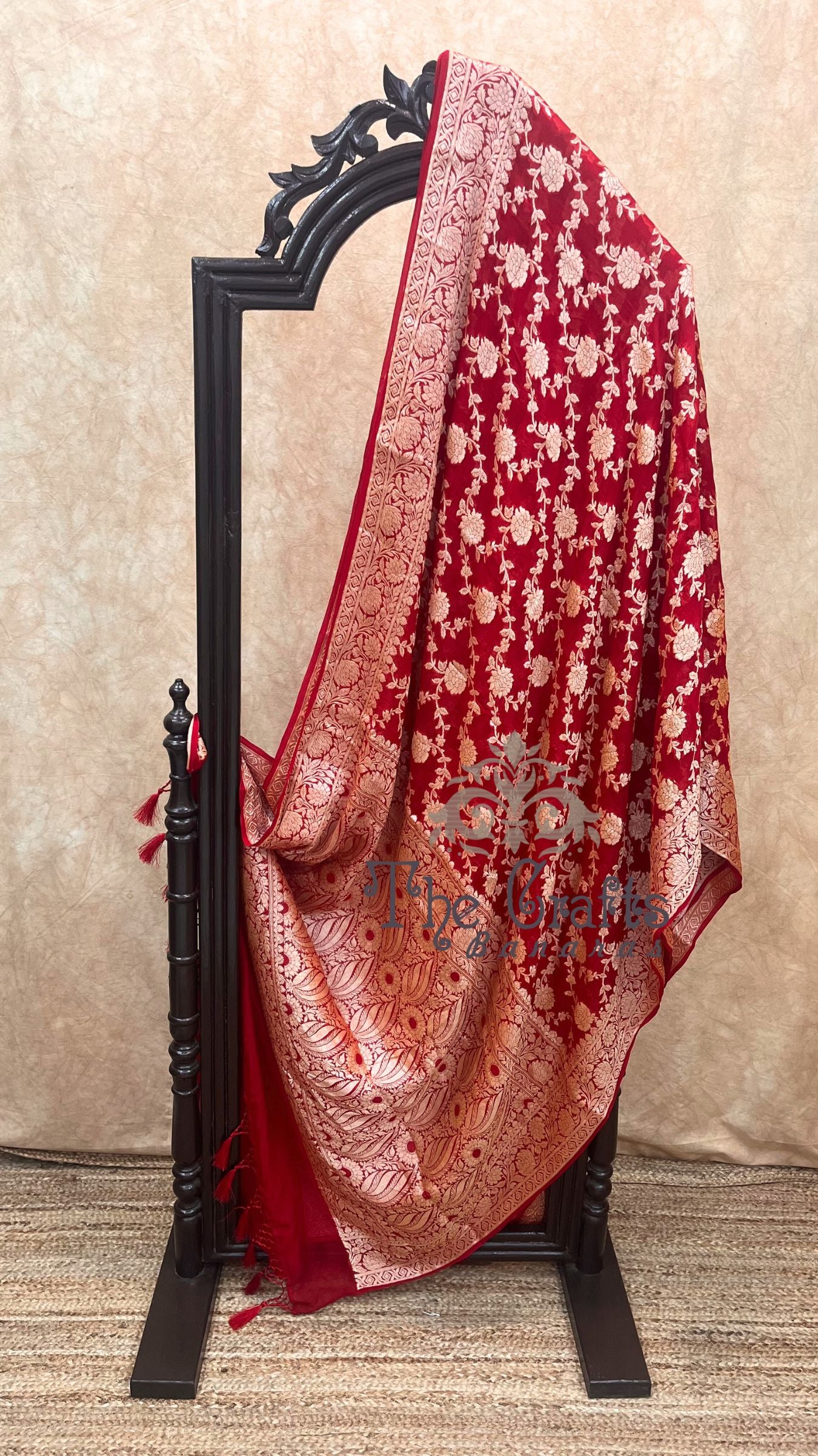 Pure Khaddi Chiffon Banarasi Saree