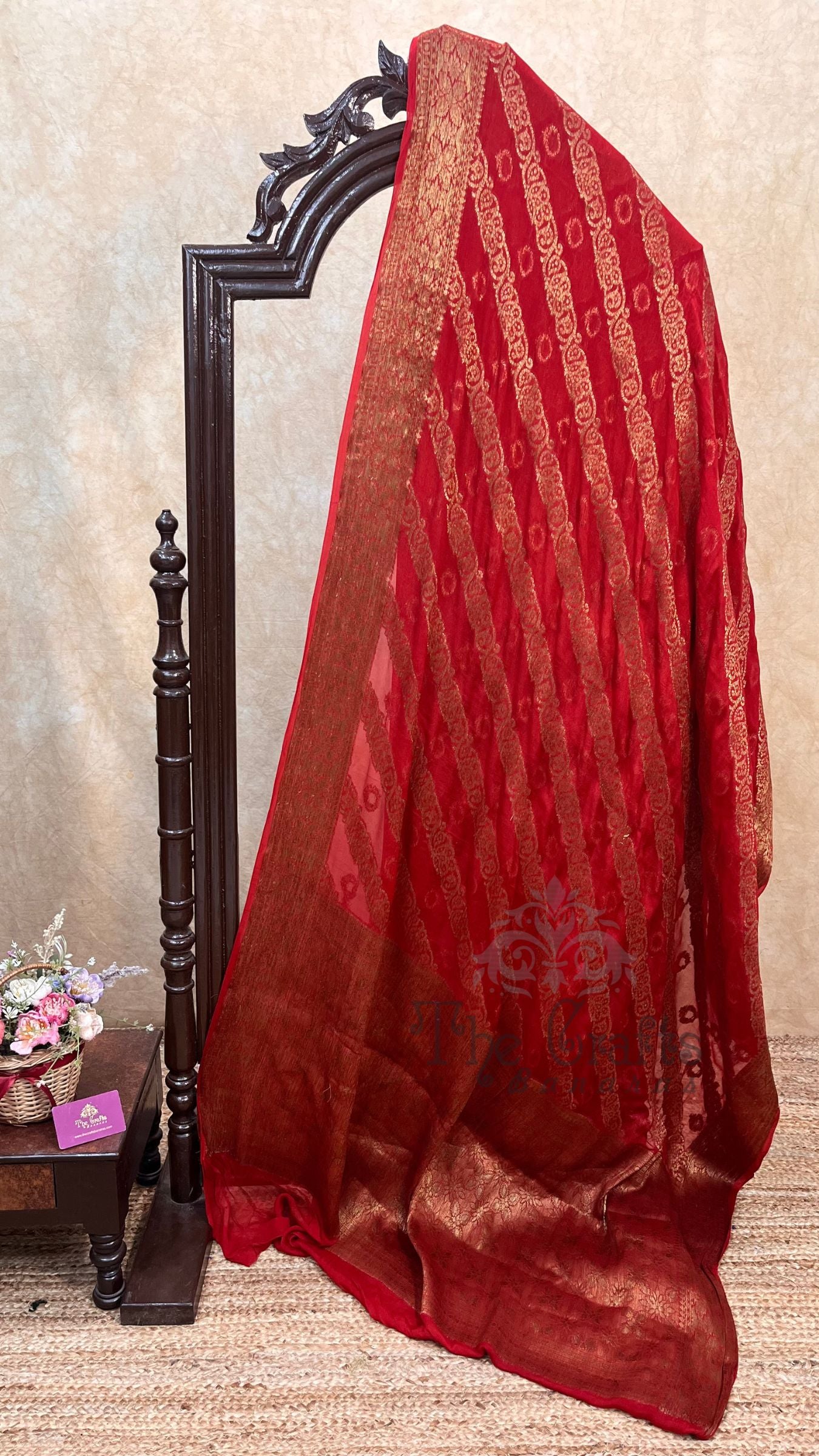 Pure Khaddi Chiffon Banarasi Saree