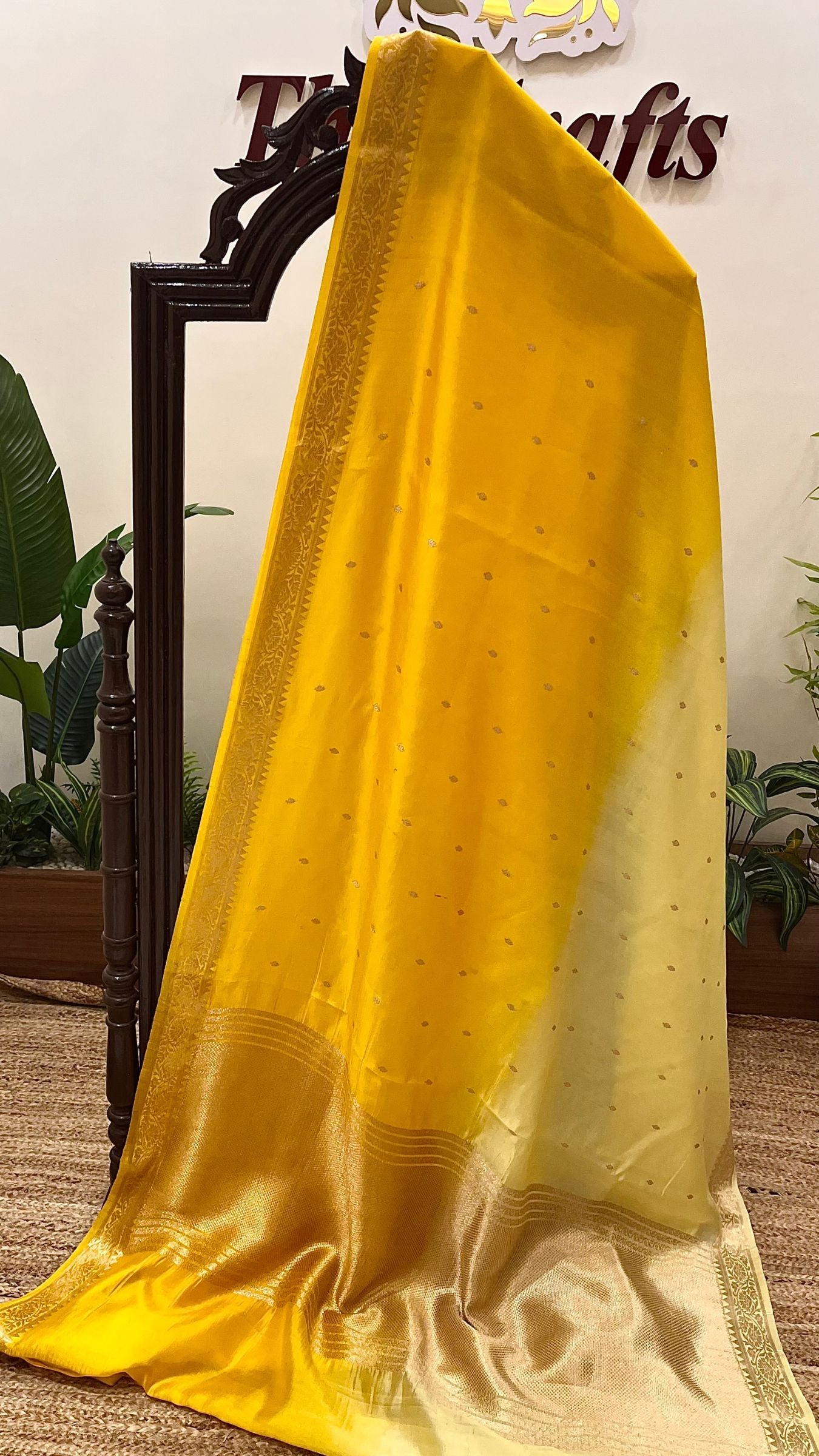 Pure Mango Silk Handloom Banarasi Saree