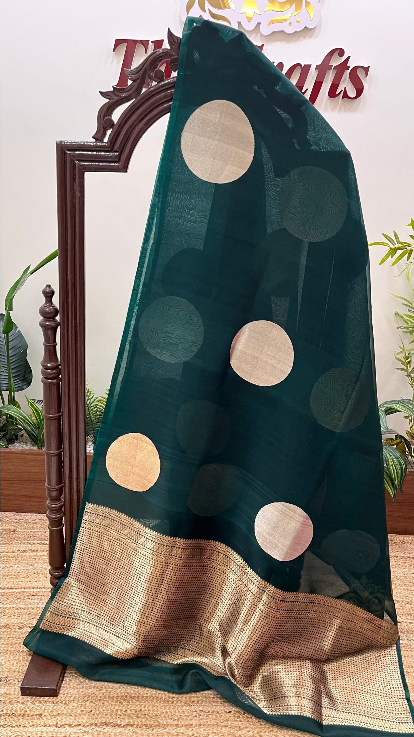 Pure Kora Silk Handloom Banarasi Saree