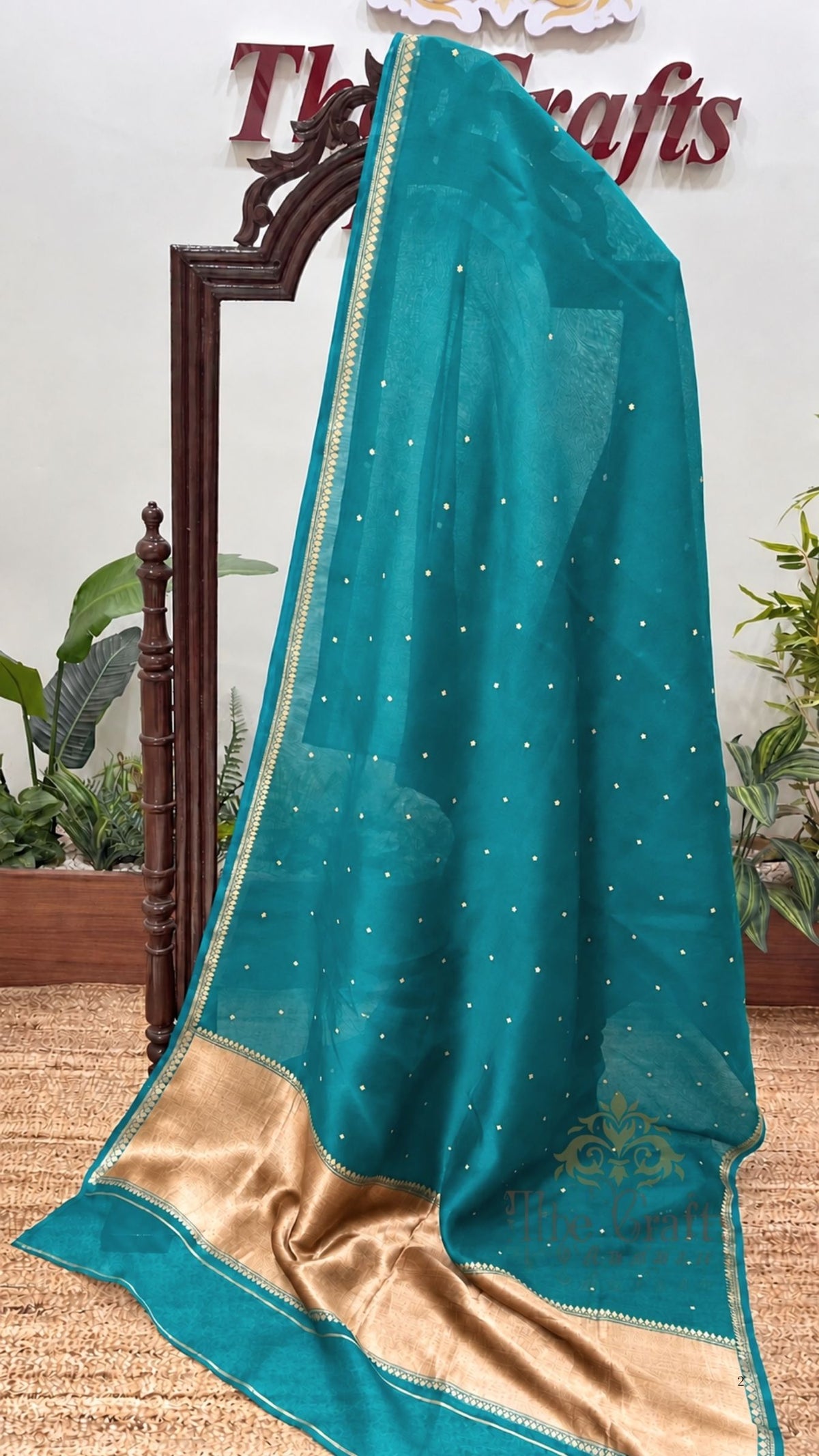 Pure Kora Silk Handloom Banarasi Saree