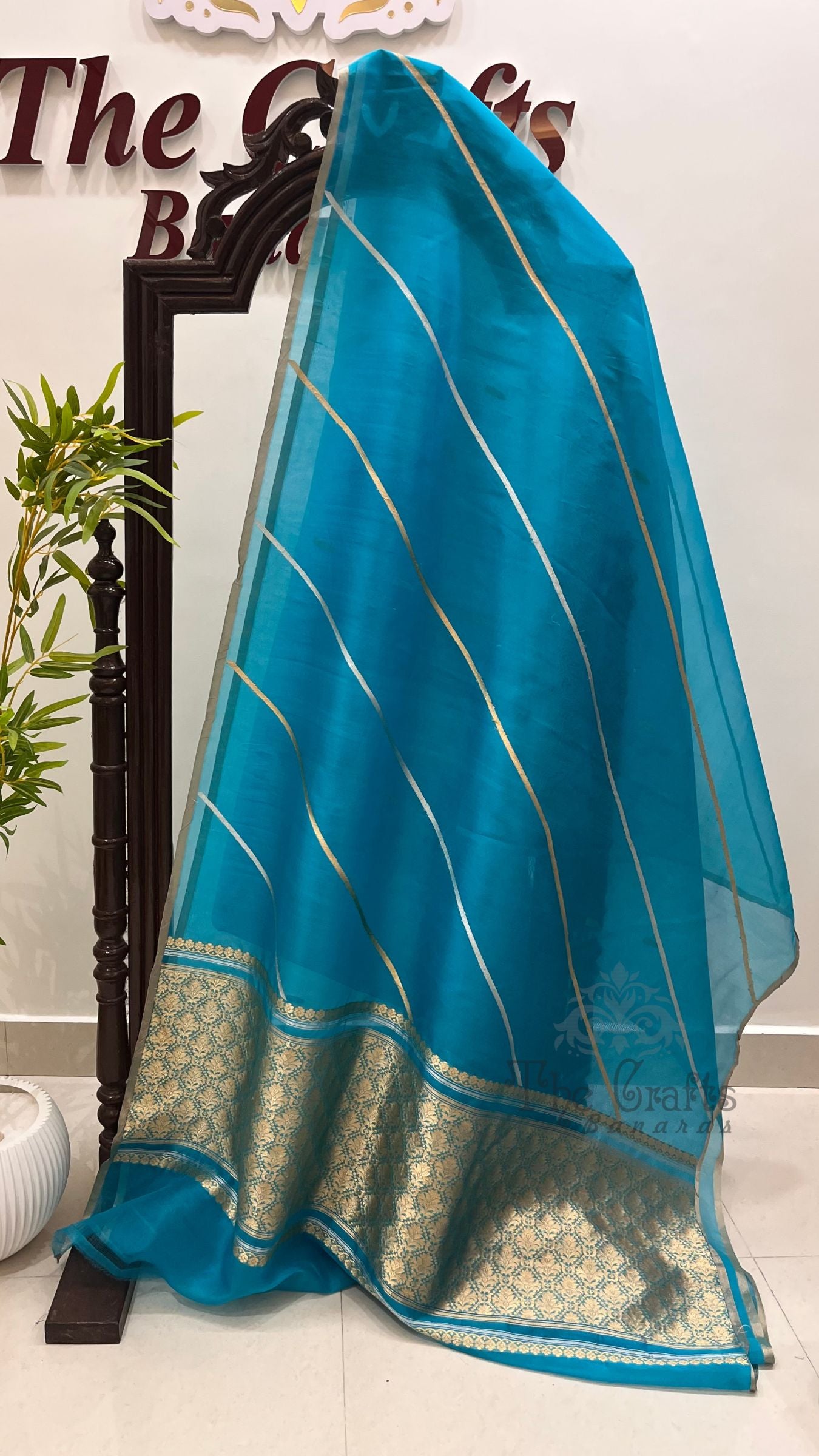 Pure Kora Silk Handloom Banarasi Saree