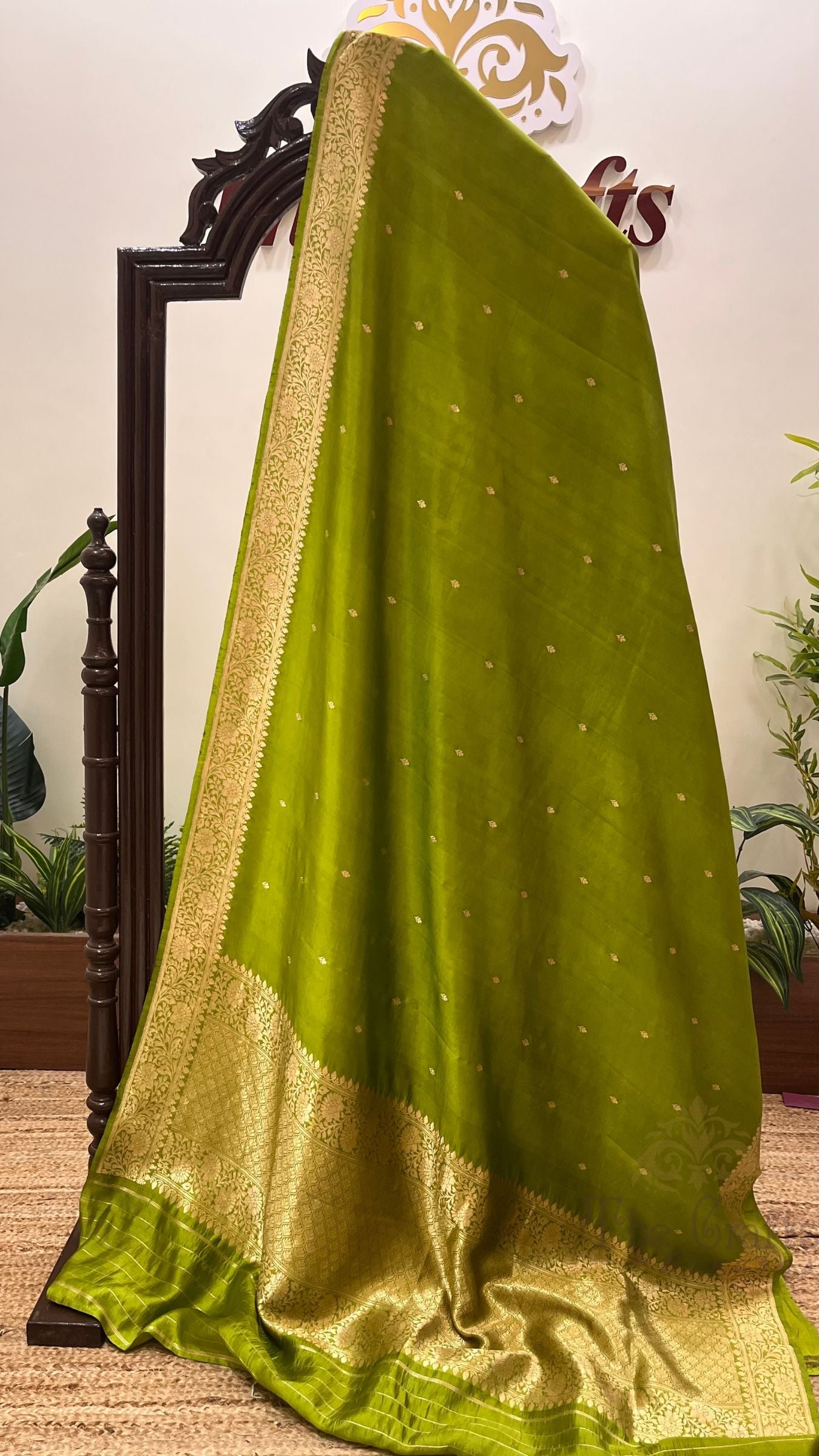Pure Mango Silk Handloom Banarasi Saree