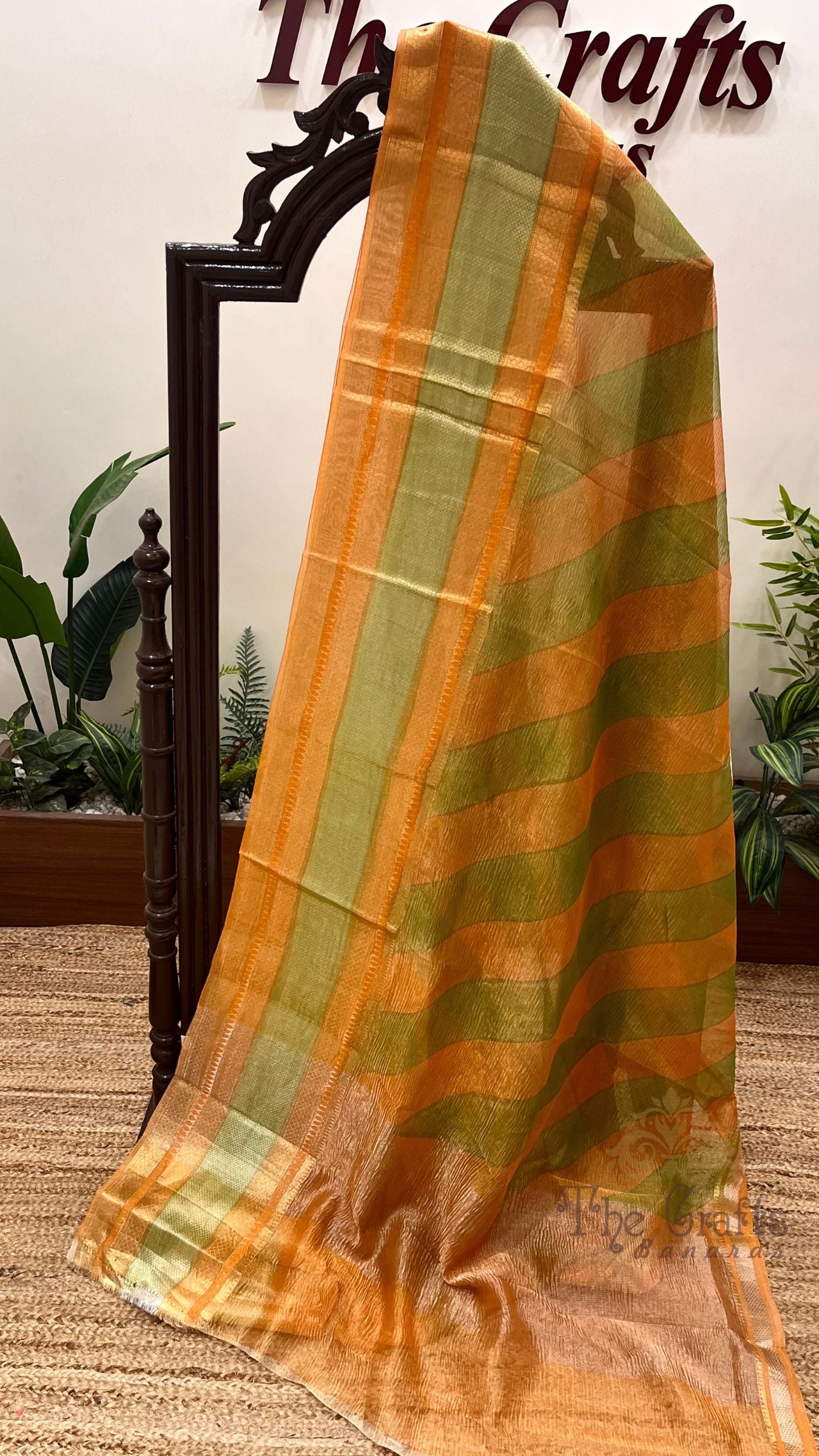 Pure Crush Tissue Silk Banarasi Saree