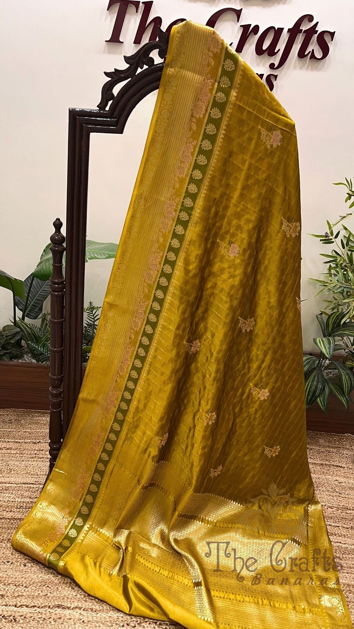 Pure Mango Silk Handloom Banarasi Saree