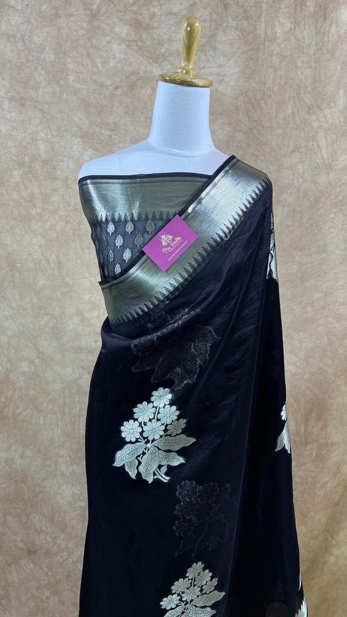 Pure Kora Silk Handloom Banarasi Saree