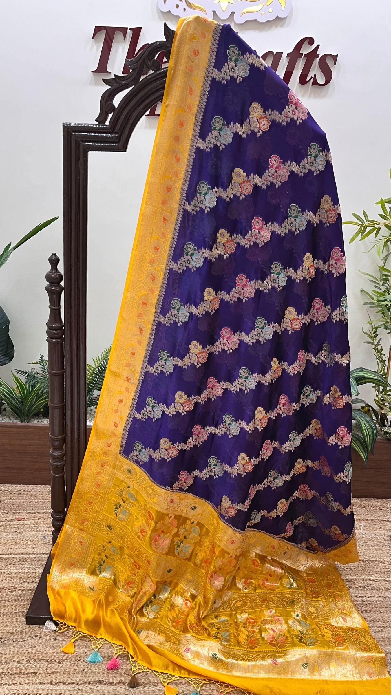 Pure Dupion Silk Banarasi Saree