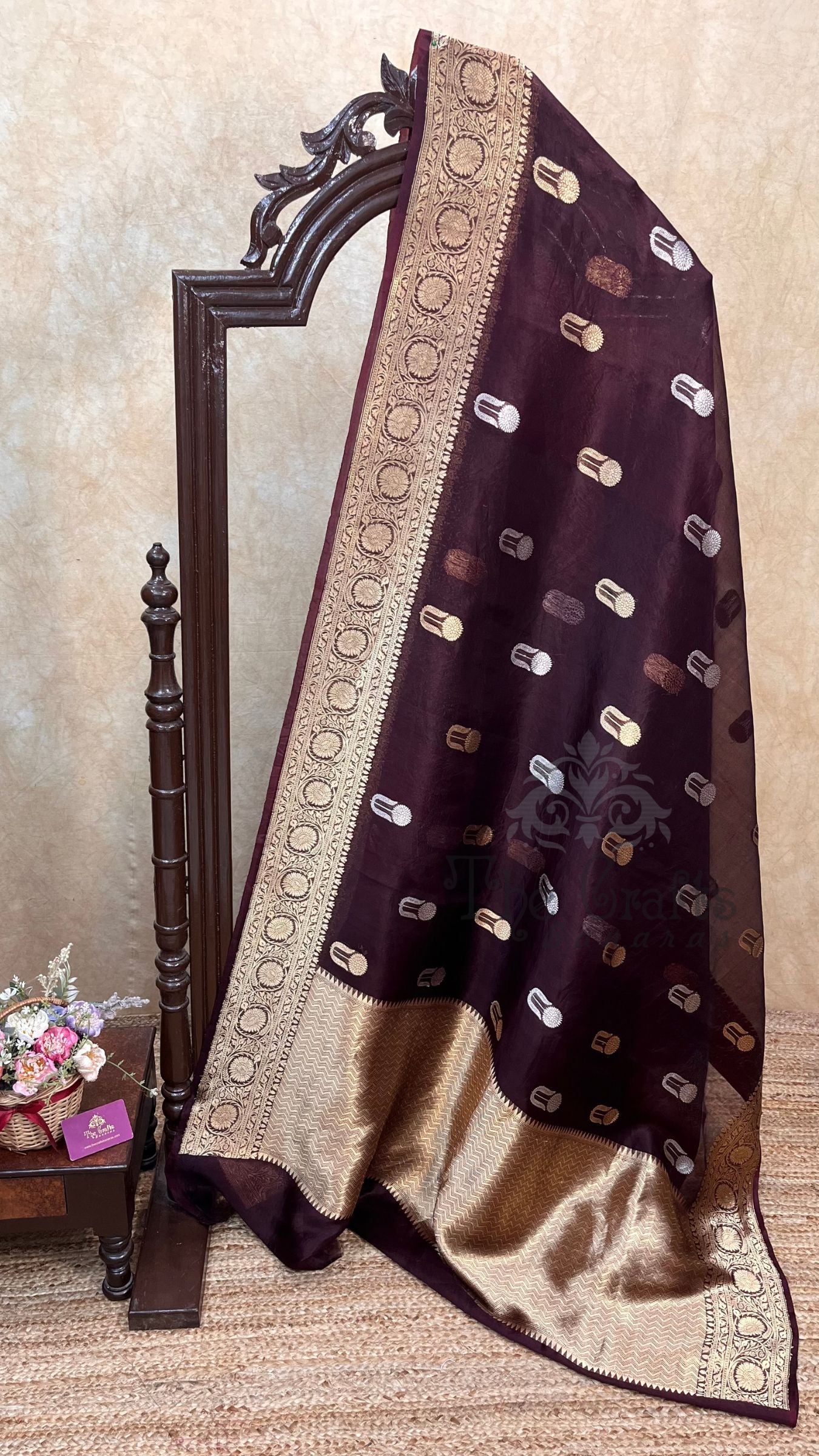 Pure Kora Silk Handloom Banarasi Saree