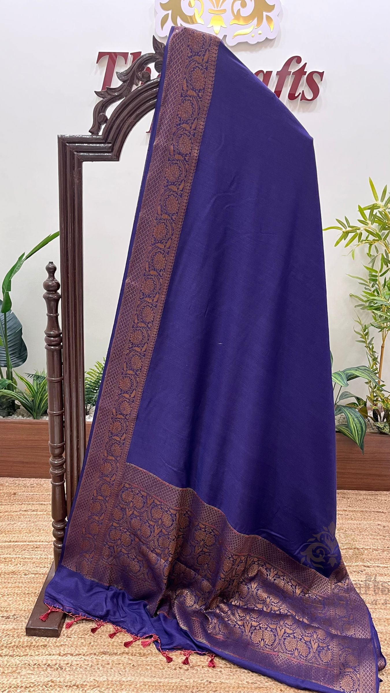 Pure Khaddi Chiffon Banarasi Saree