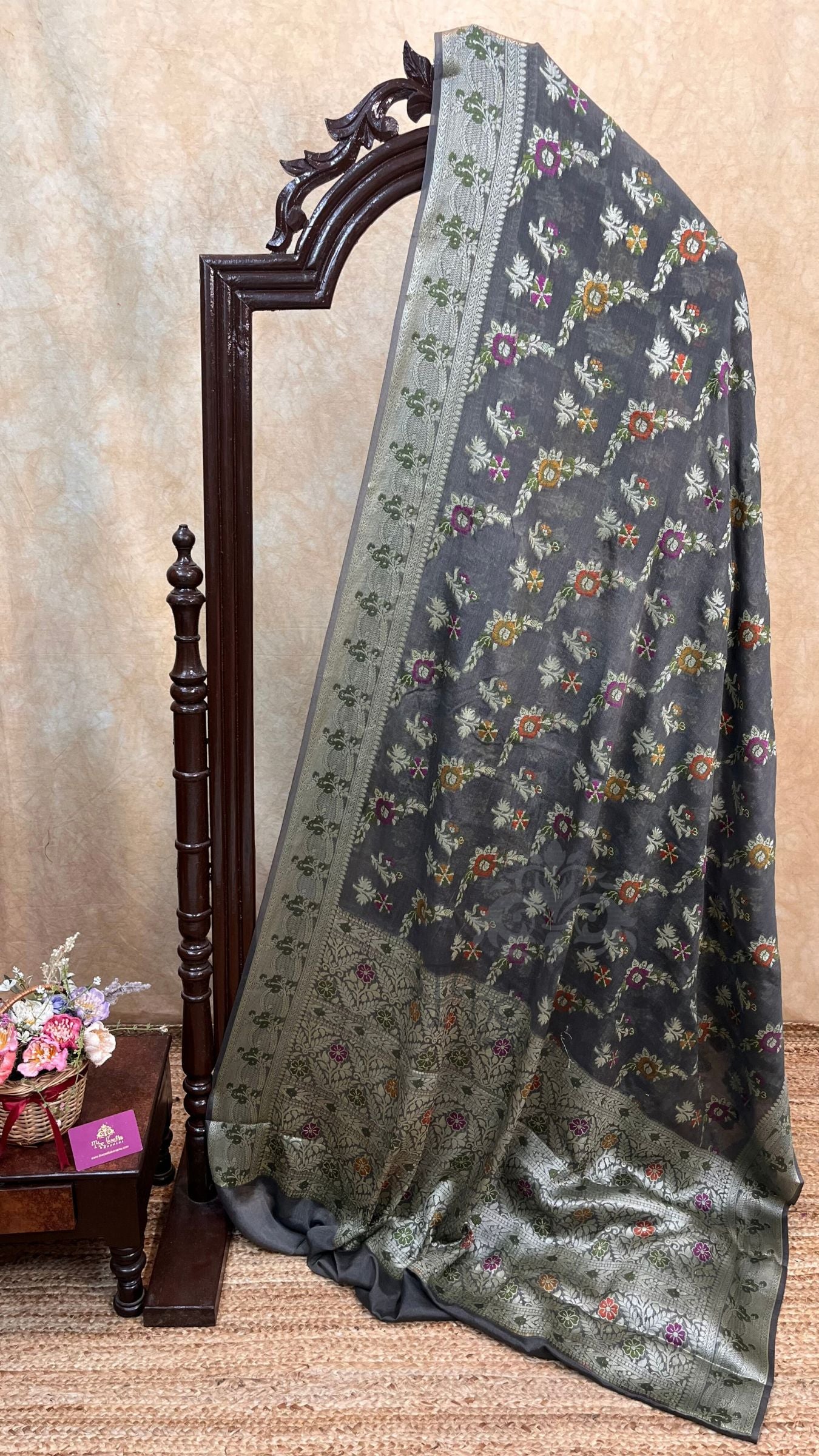 Pure Khaddi Chiffon Banarasi Saree