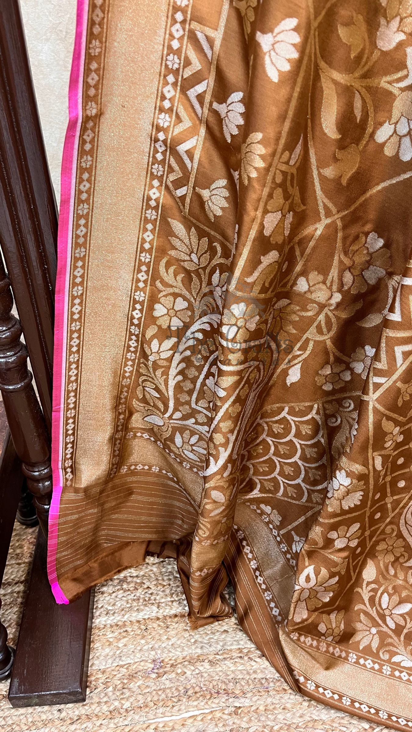 Pure Ektara Cotton Jamdani Banarasi Saree - Alfi