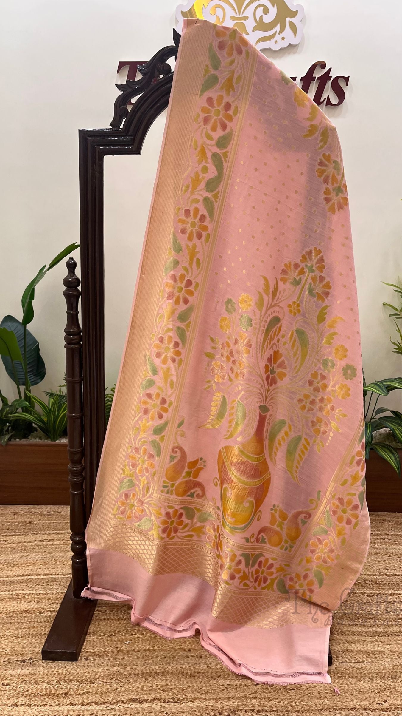 Pure Moonga Silk Banarasi Handloom Dupatta