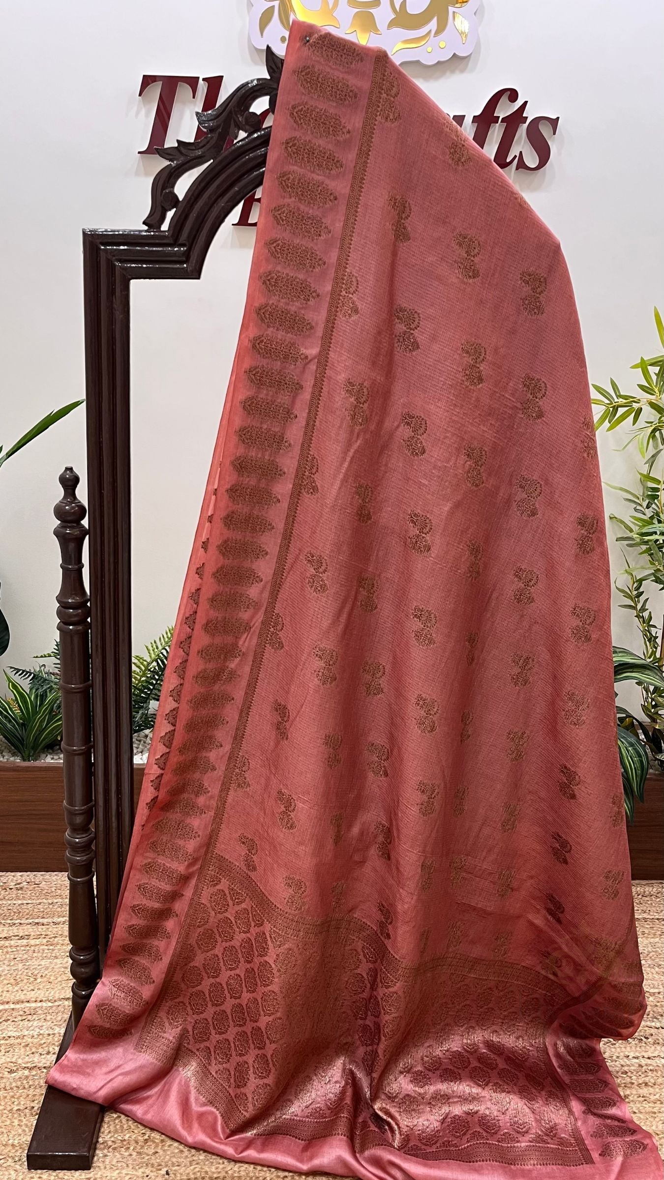 Pure Tussar Silk Banarasi Saree