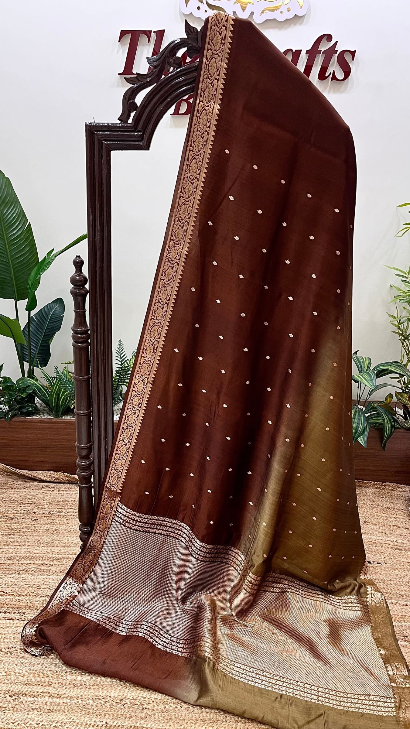 Pure Mango Silk Handloom Banarasi Saree