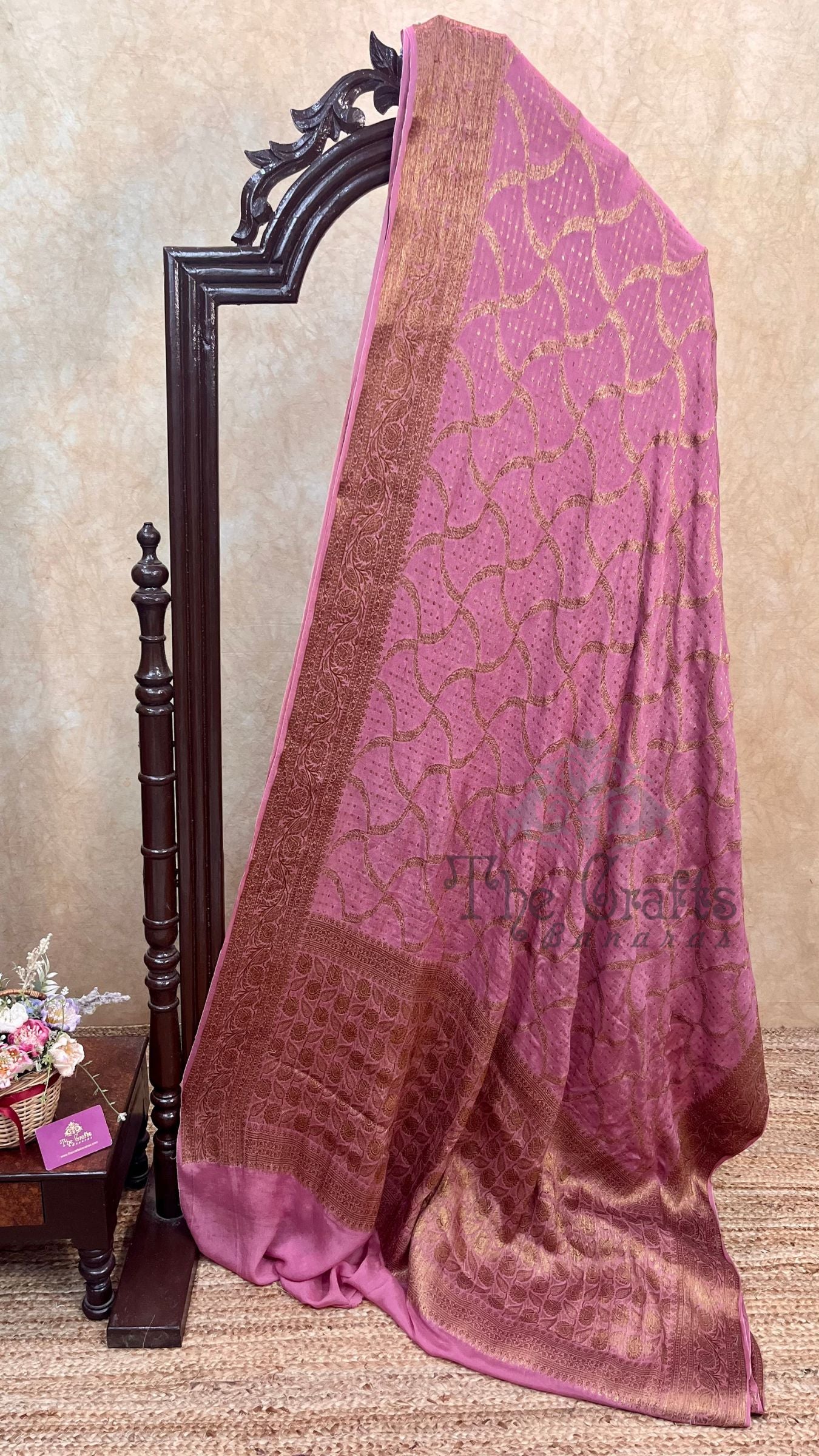 Pure Khaddi Chiffon Banarasi Saree