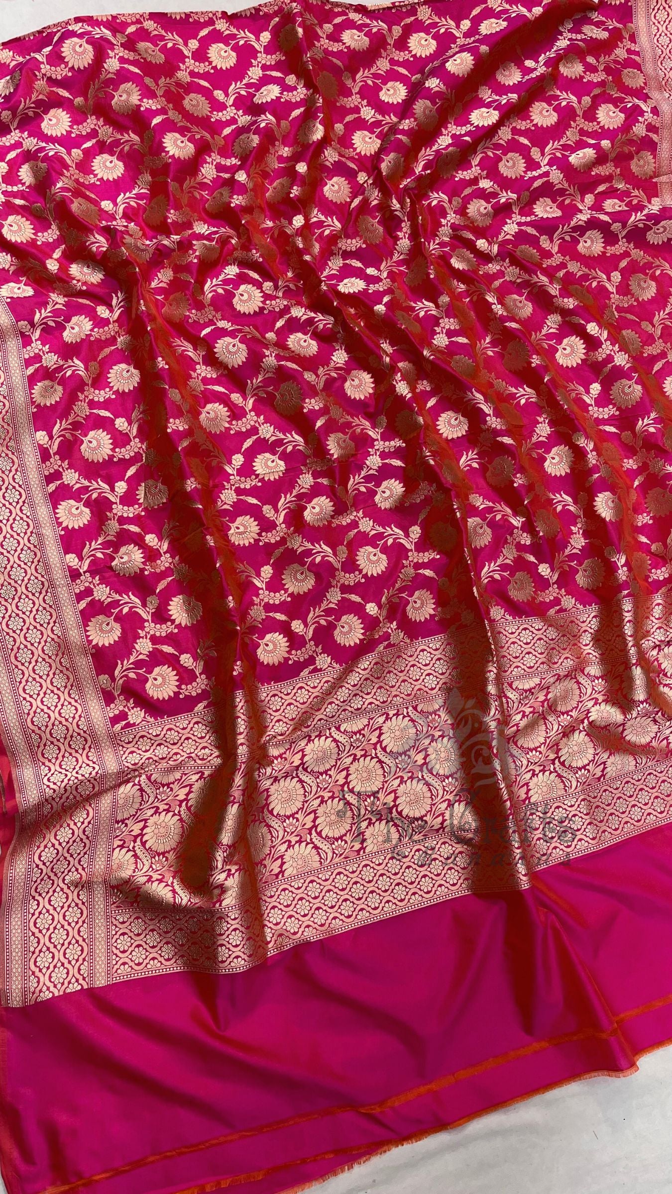 Pure Katan Silk Banarasi Handloom Dupatta