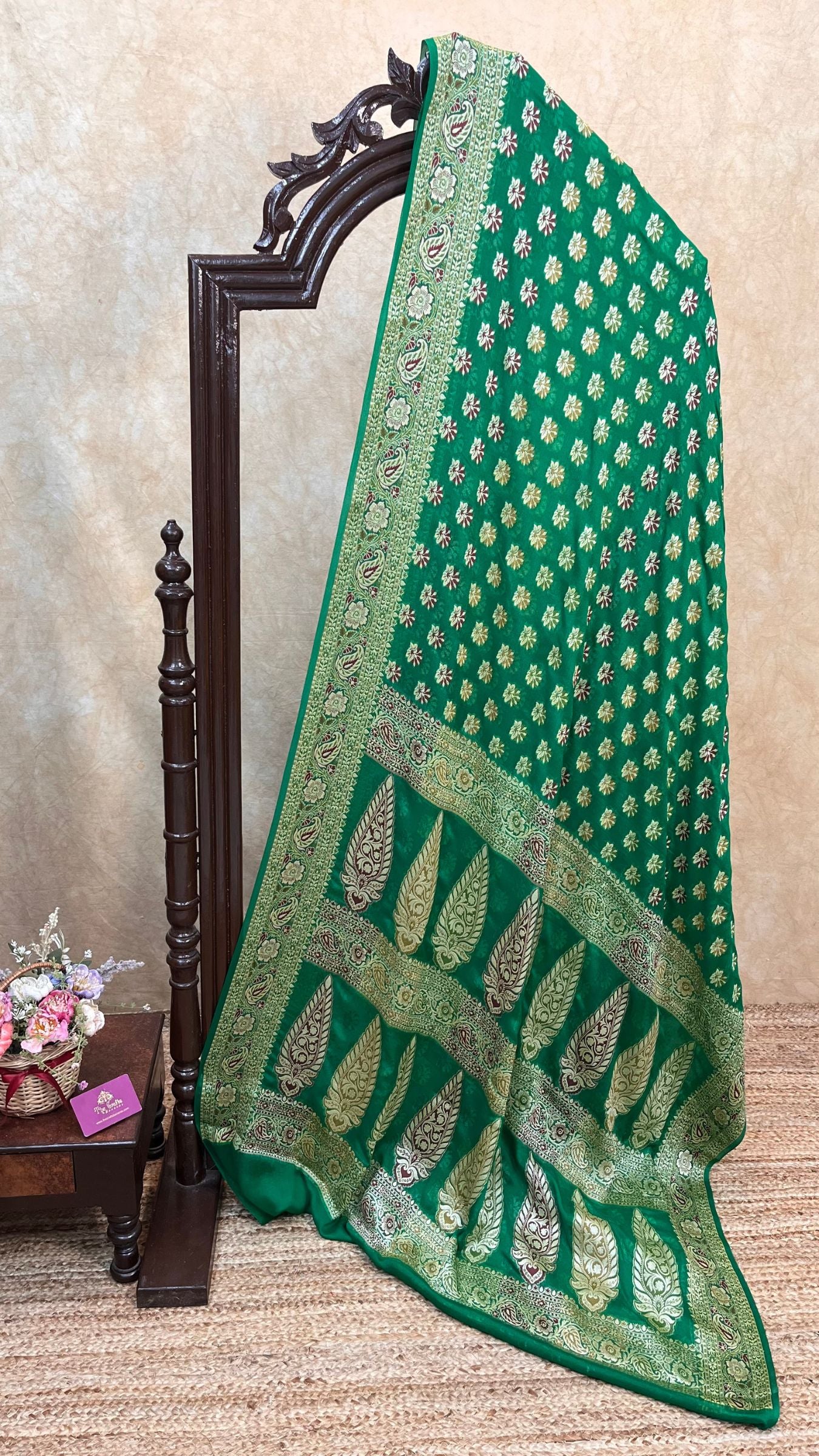 Pure Khaddi Chiffon Banarasi Saree
