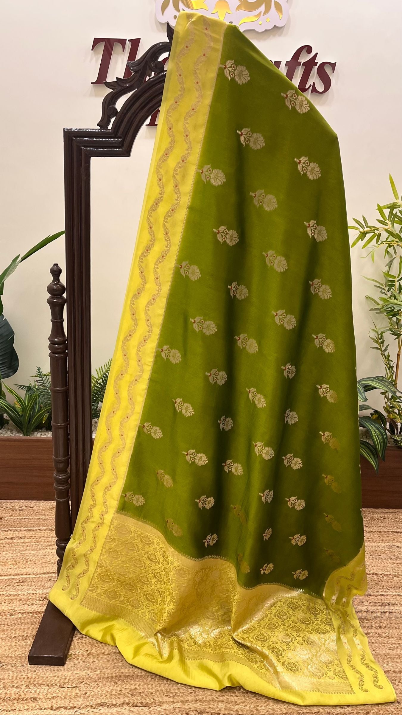Pure Mango Silk Banarasi Saree
