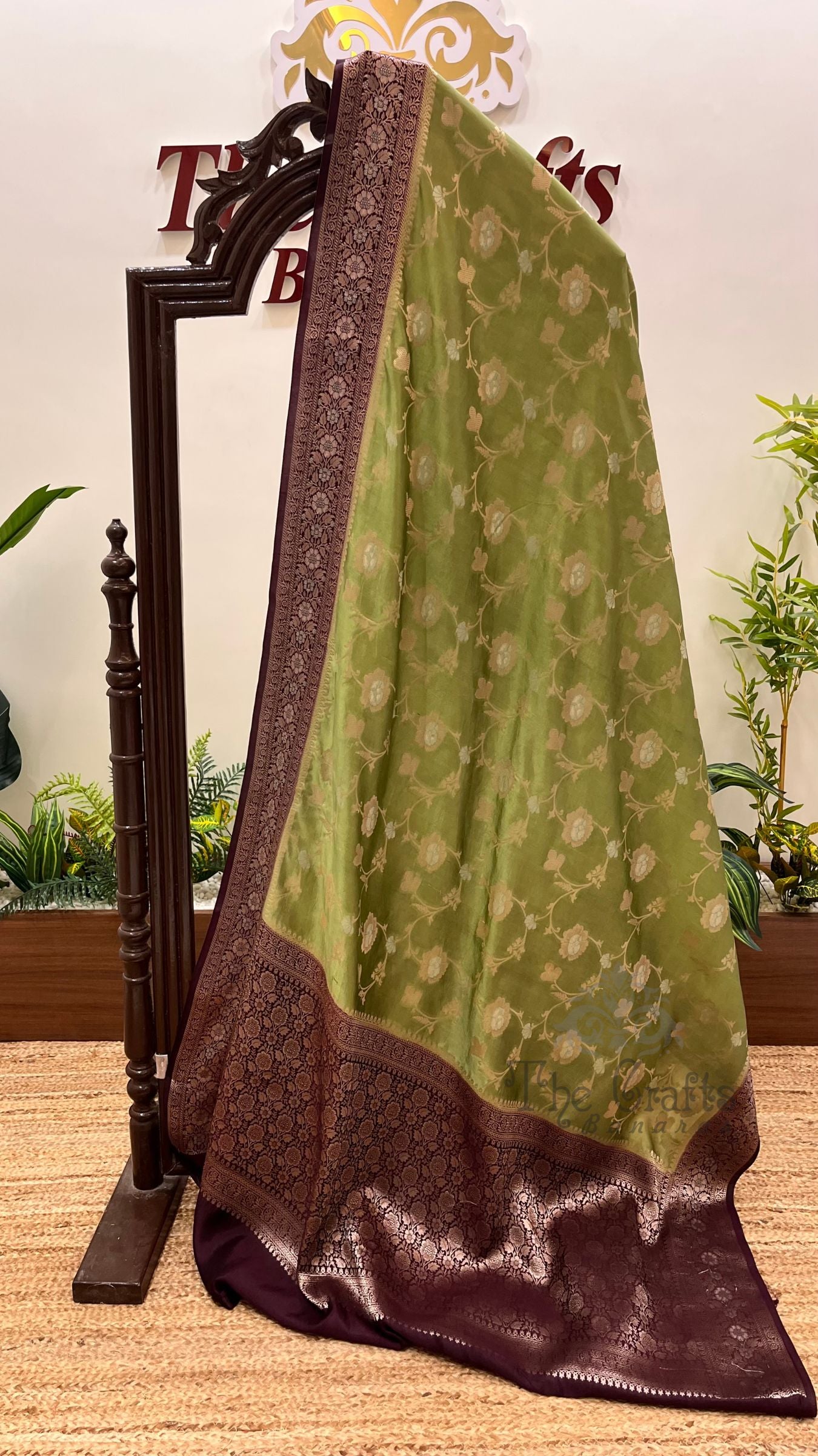 Pure Mango Silk Banarasi Saree