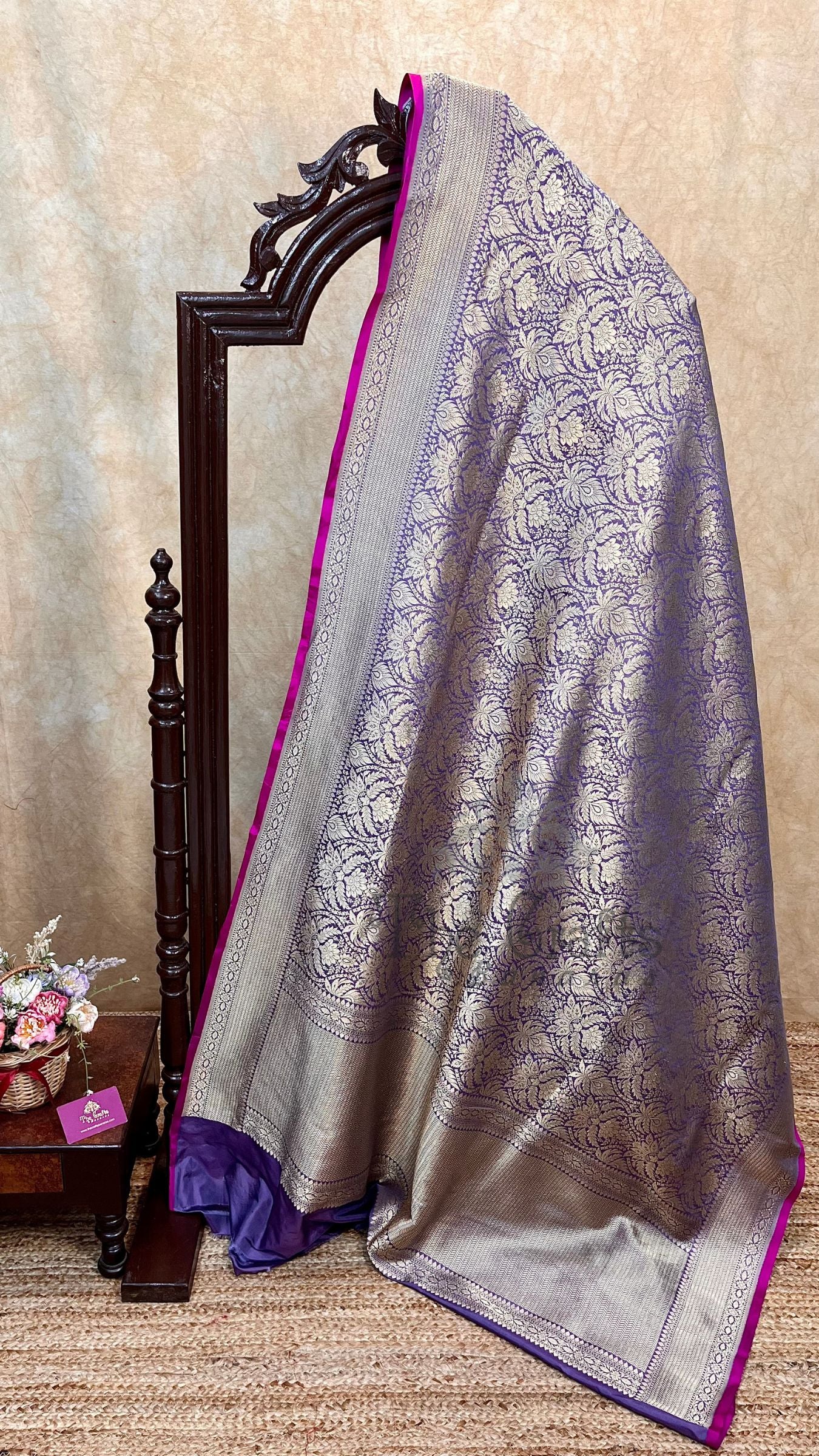 Pure Katan Silk Handloom Banarasi Saree - Tanchui Brocade