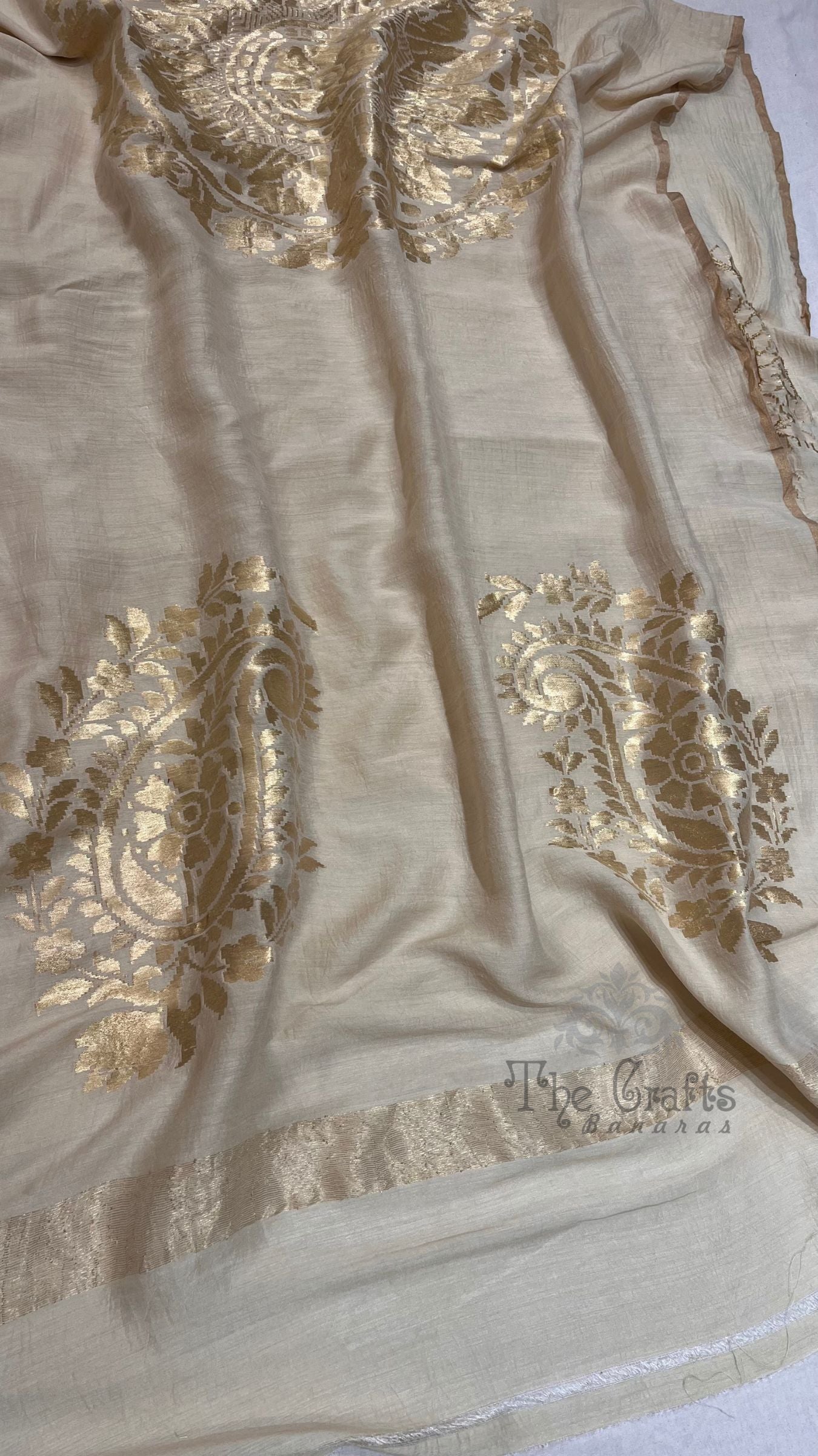 Pure Moonga Silk Banarasi Handloom Dupatta