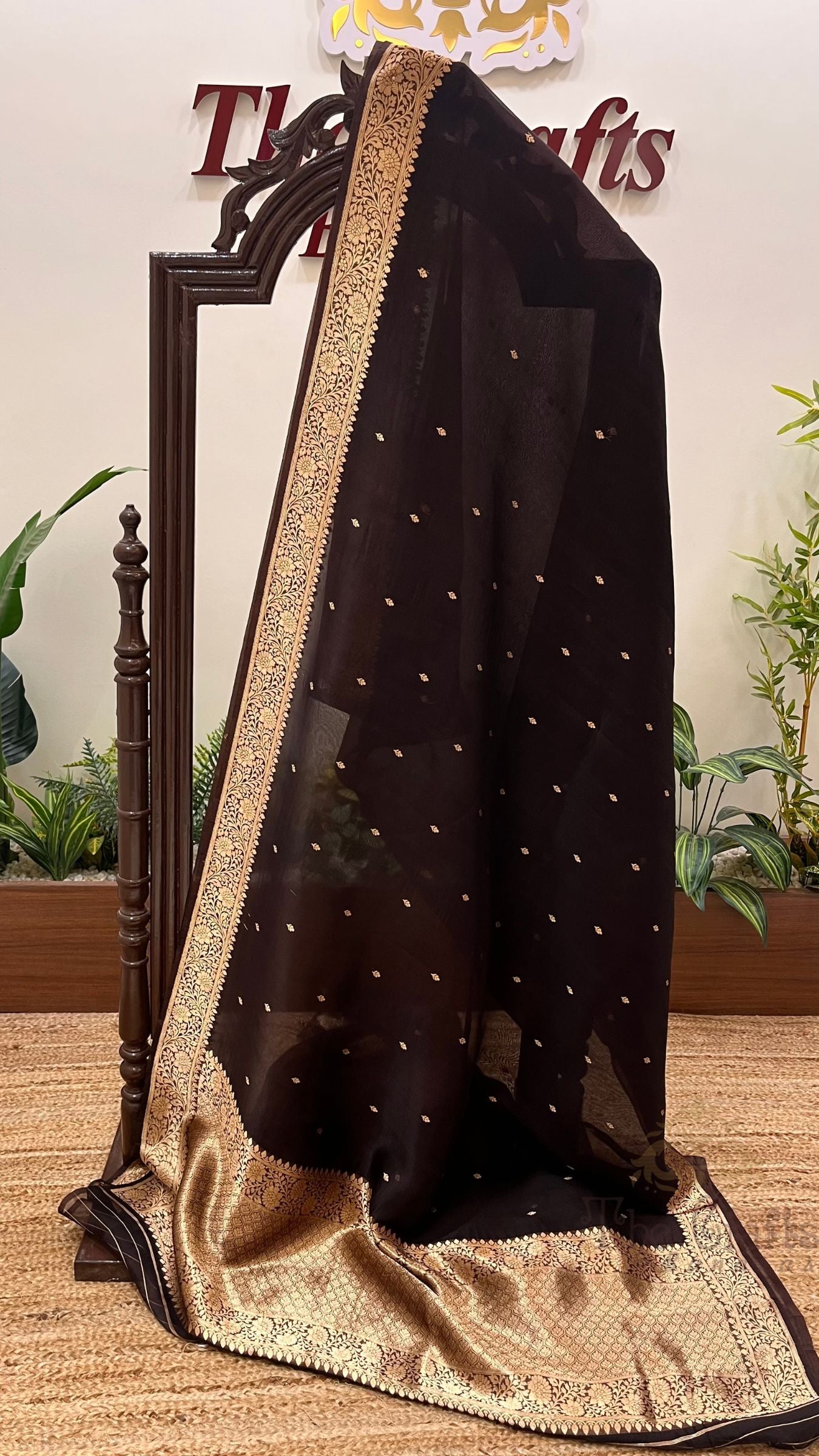 Pure Kora Silk Handloom Banarasi Saree