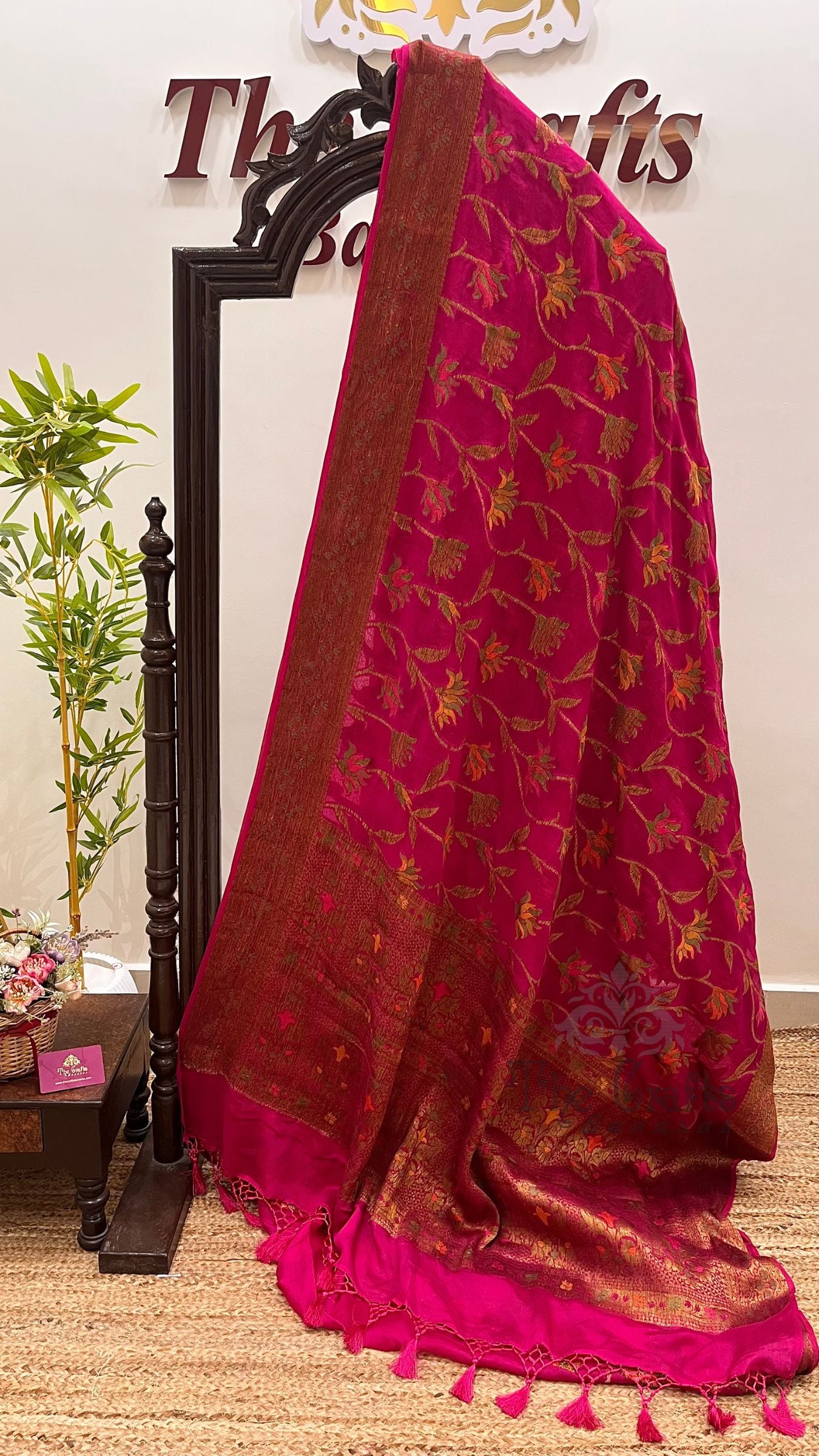 Pure Khaddi Chiffon Banarasi Saree