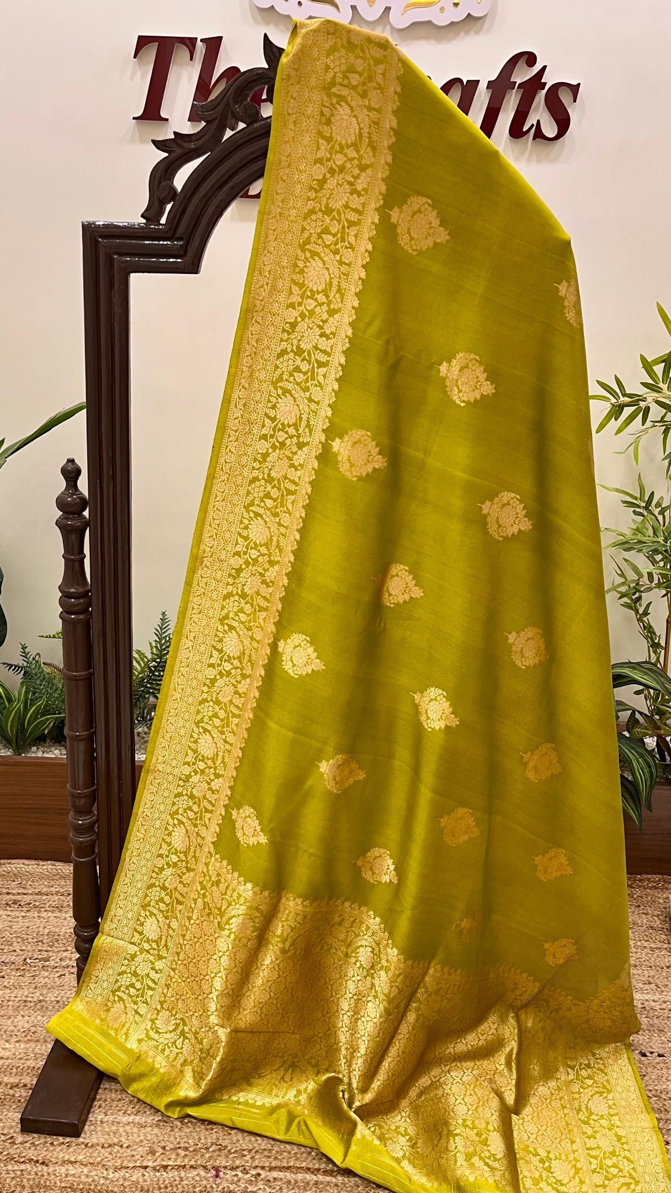 Pure Mango Silk Handloom Banarasi Saree