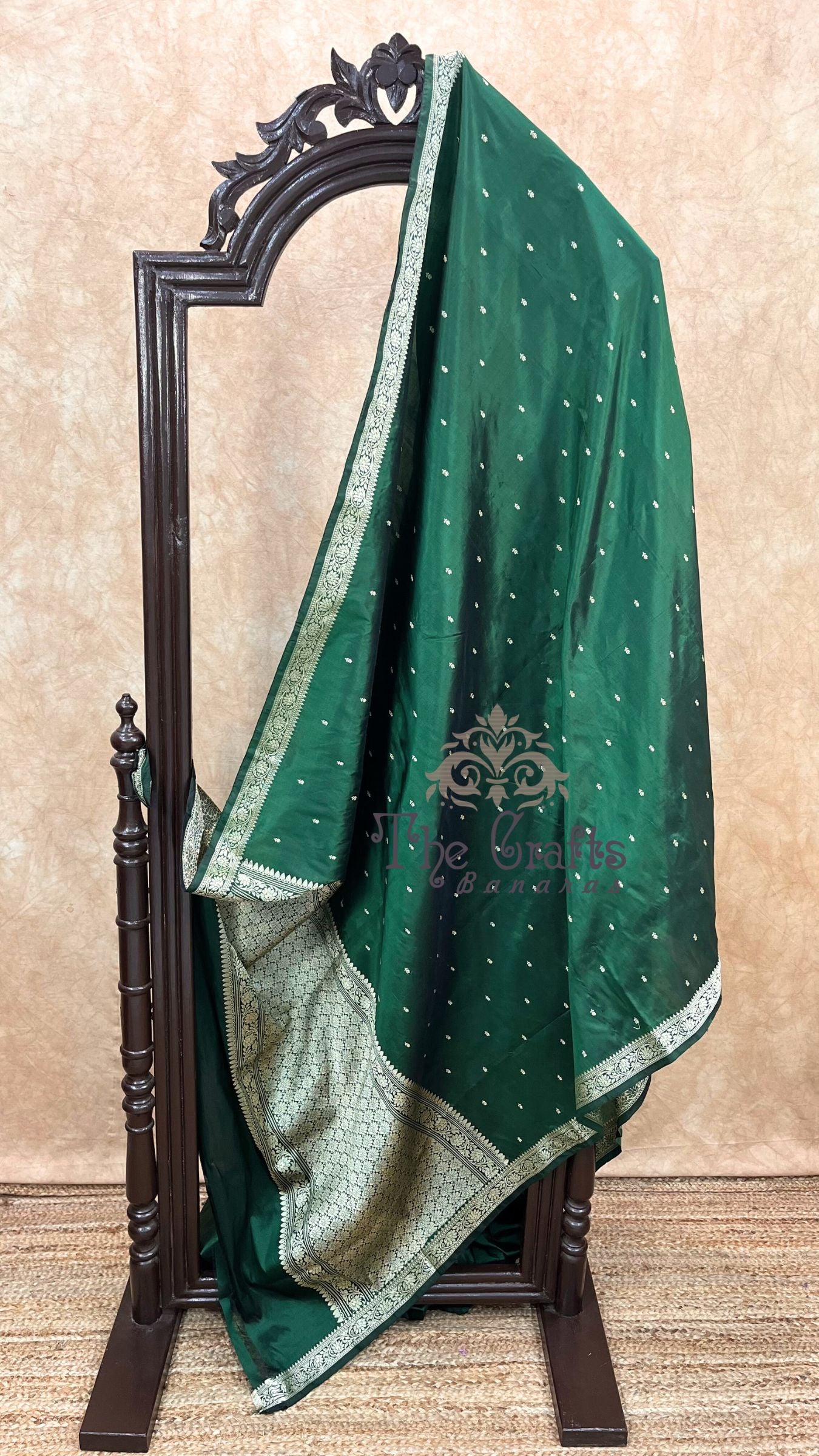 Pure Katan Silk Handloom Banarasi Saree - Chunri Buti