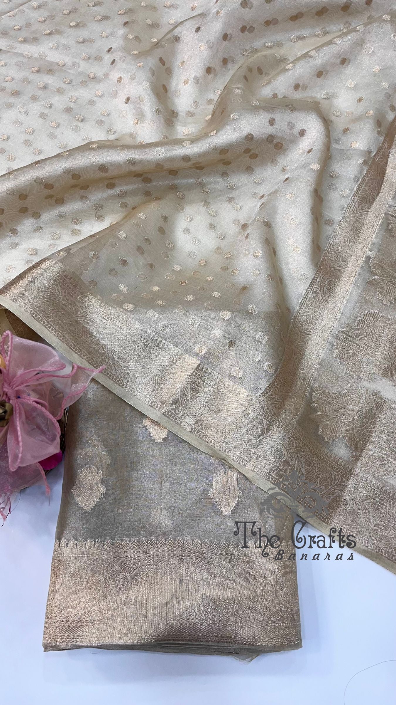 Pure Tissue Silk Banarasi Dress Material