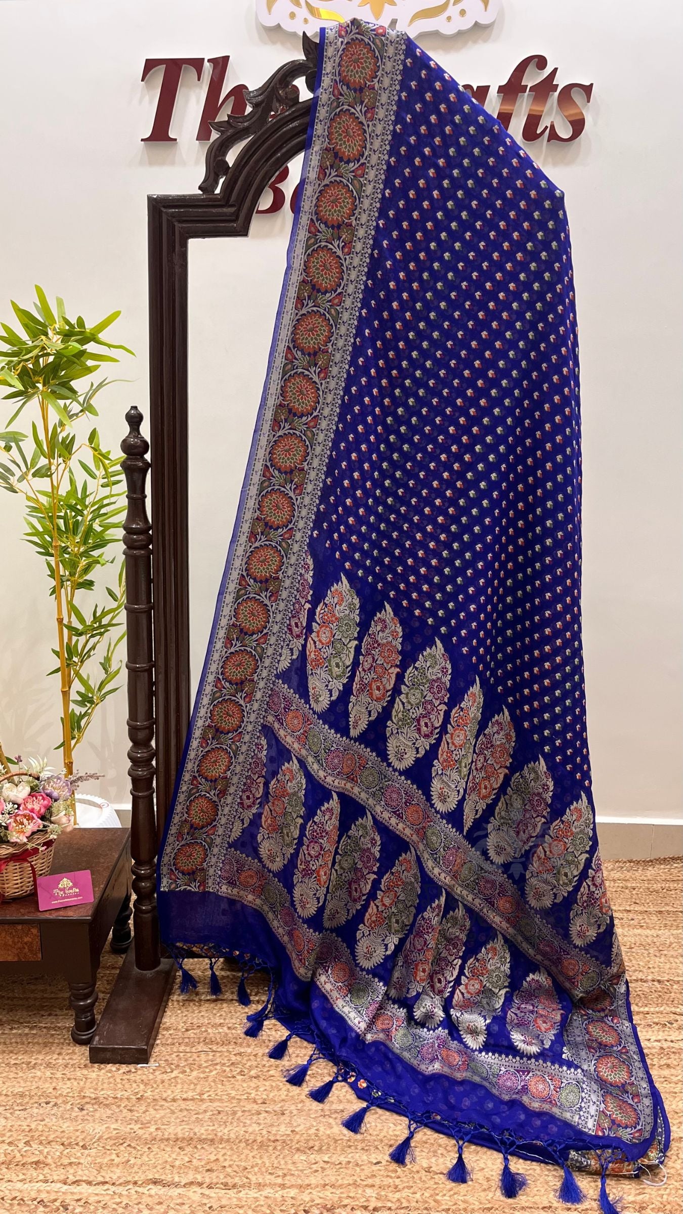 Pure Khaddi Chiffon Banarasi Saree