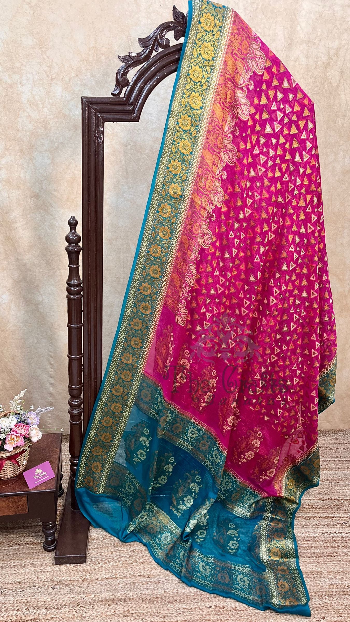 Pure Khaddi Chiffon Banarasi Saree