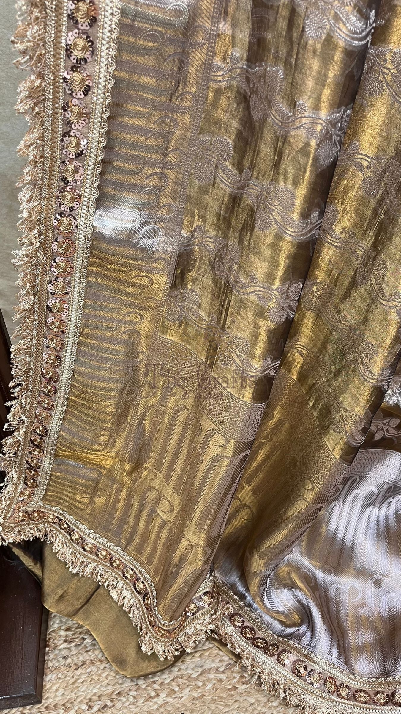 Pure Kora Tissue Silk Banarasi Saree