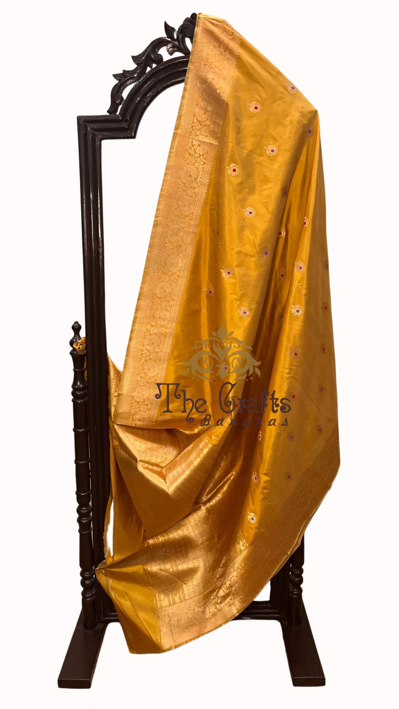 Pure Katan Silk Handloom Banarasi Saree - Kadhua Buti