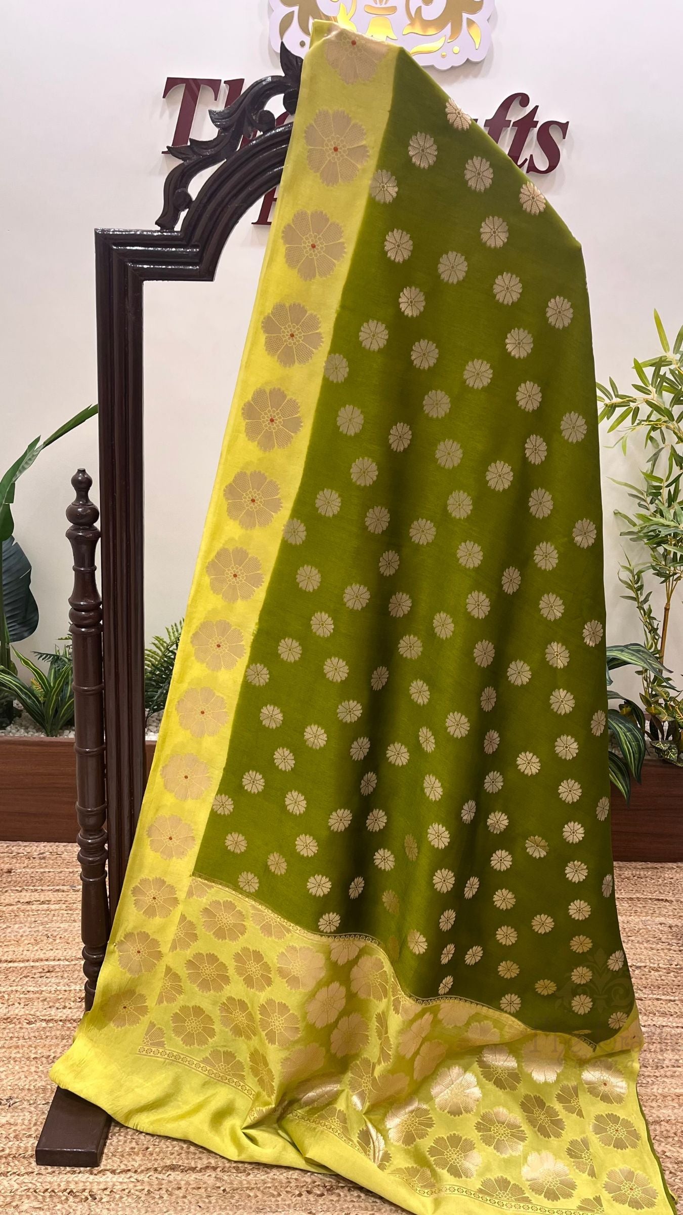 Pure Mango Silk Banarasi Saree