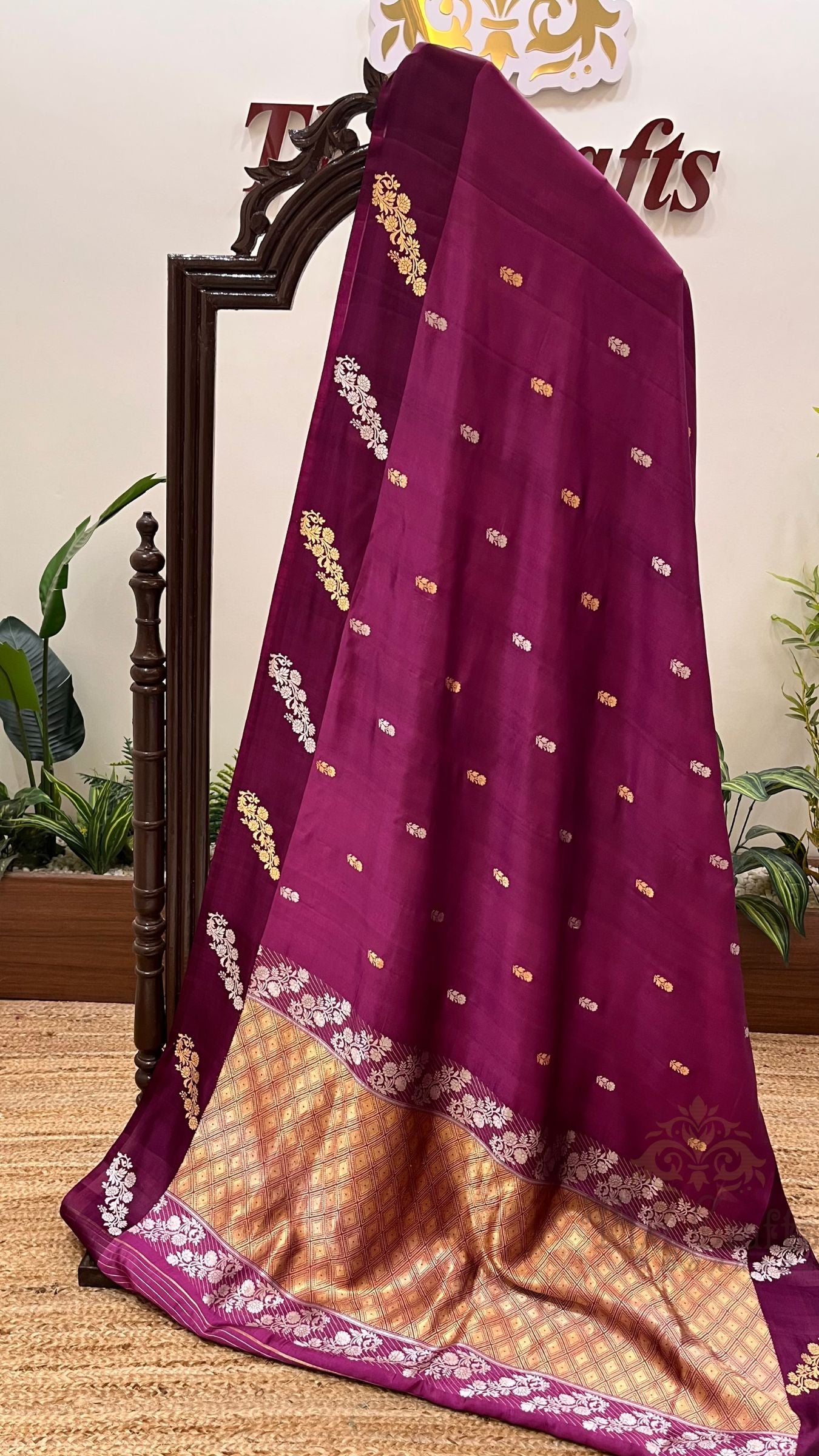 Pure Mango Silk Handloom Banarasi Saree
