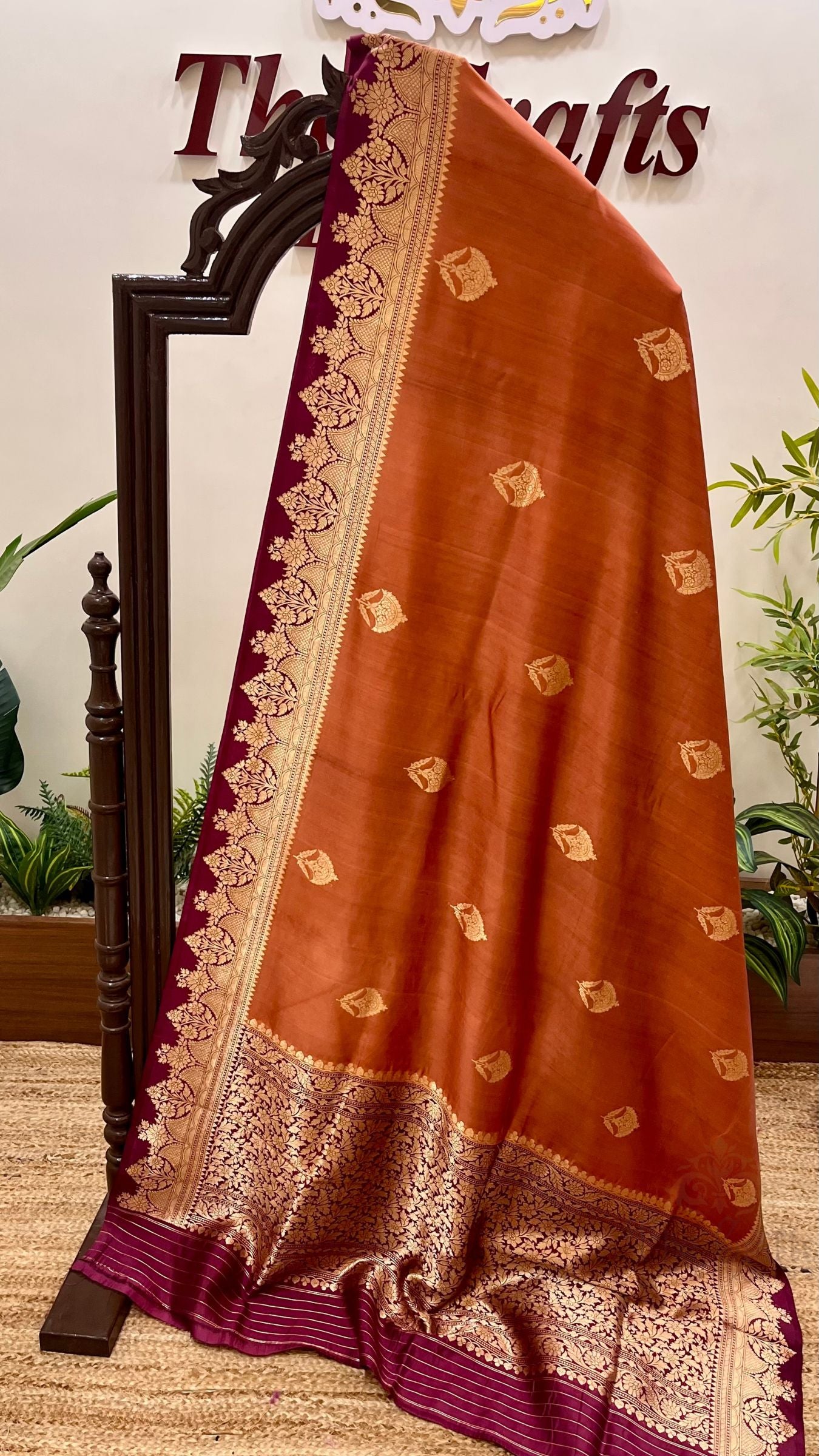 Pure Mango Silk Handloom Banarasi Saree