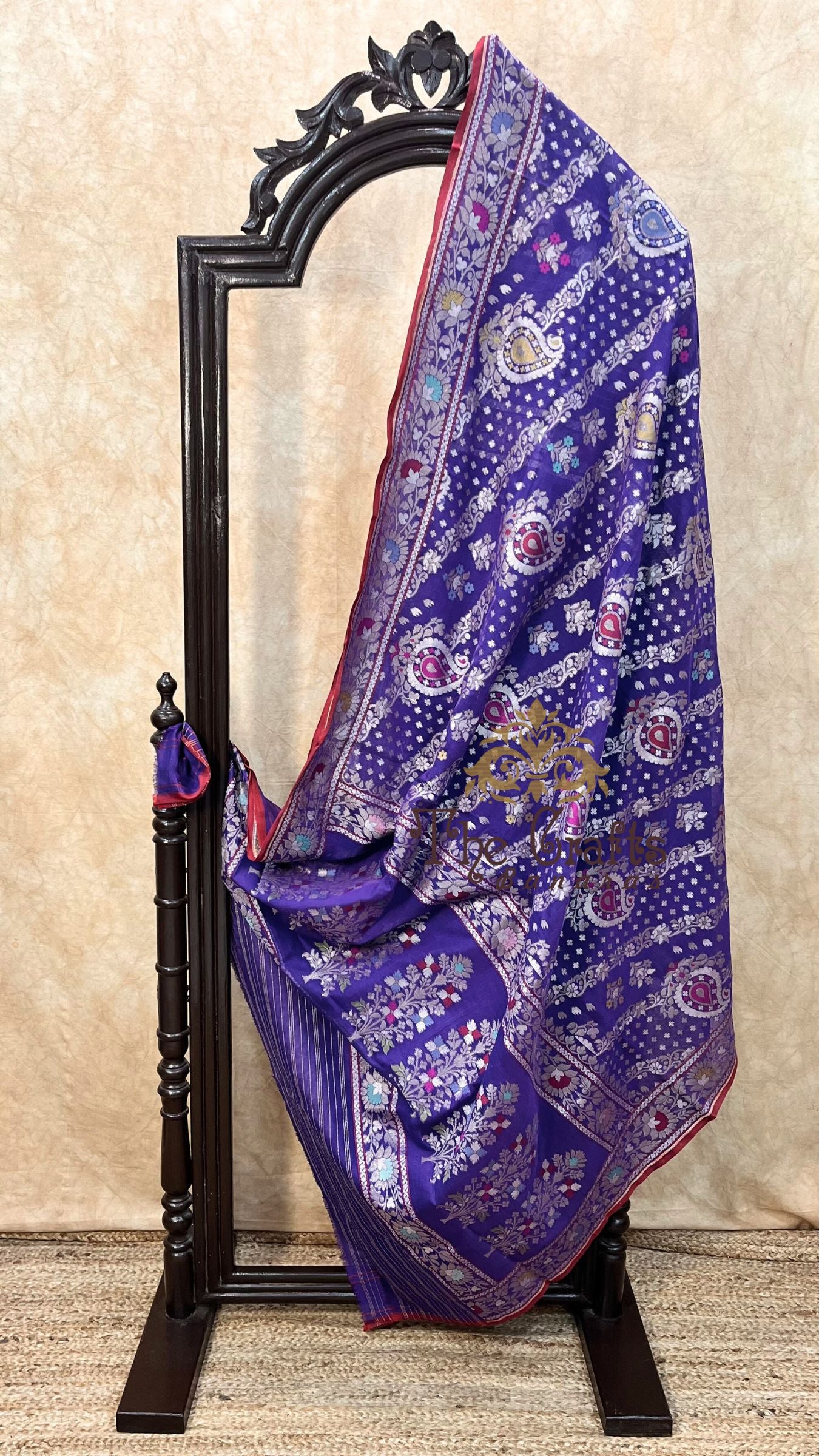 Pure Ektara Cotton Jamdani Banarasi Saree - Tilfi