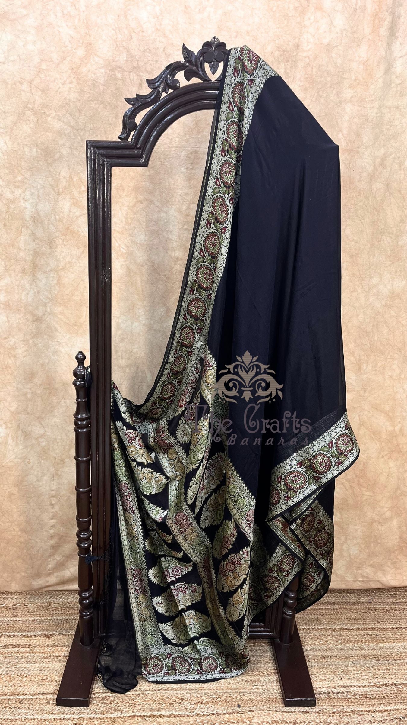 Pure Khaddi Chiffon Banarasi Saree