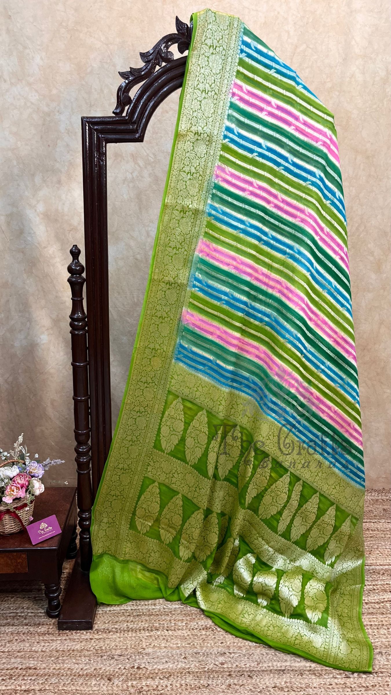 Pure Khaddi Chiffon Banarasi Saree