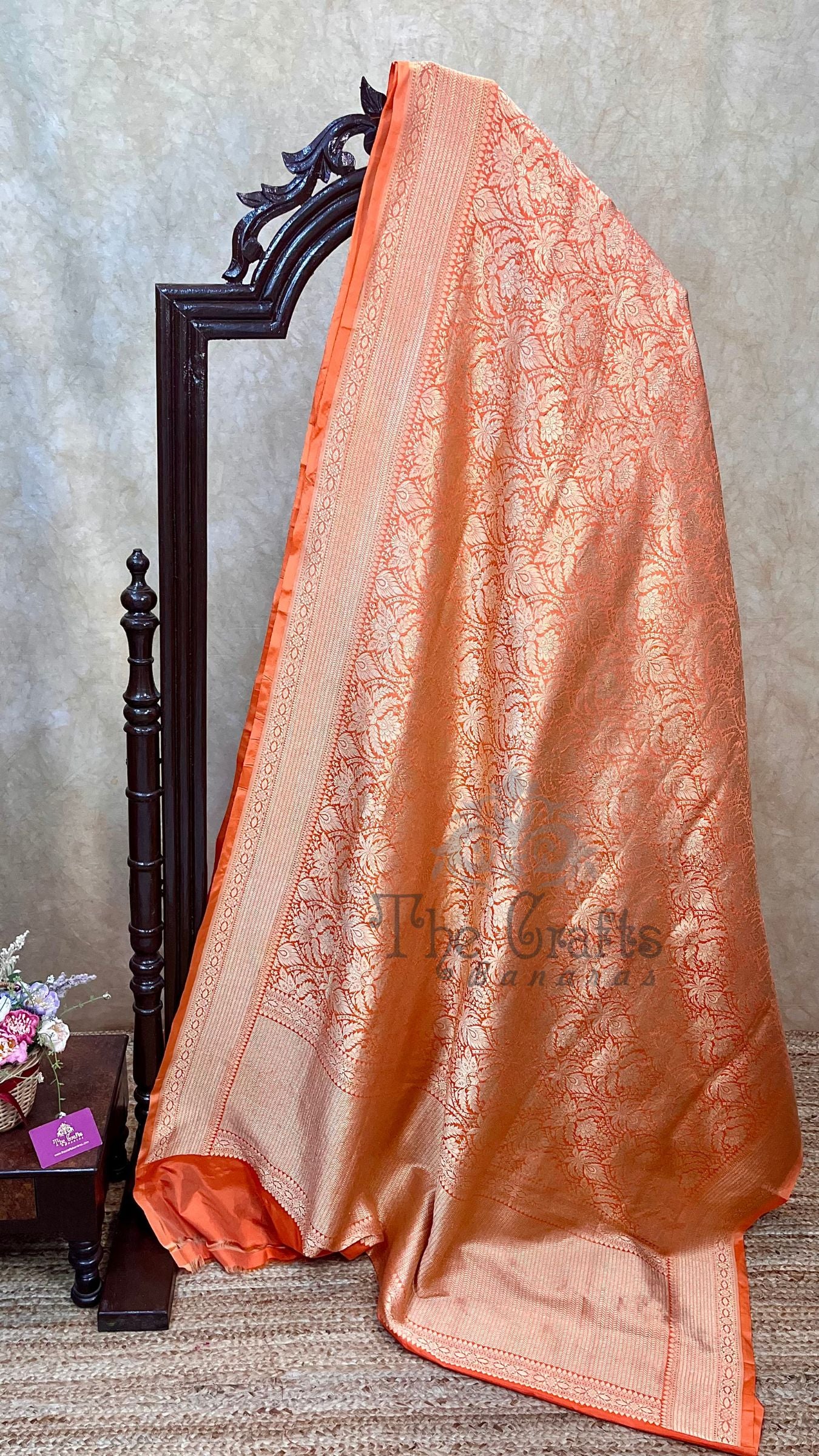 Pure Katan Silk Handloom Banarasi Saree - Tanchui Brocade