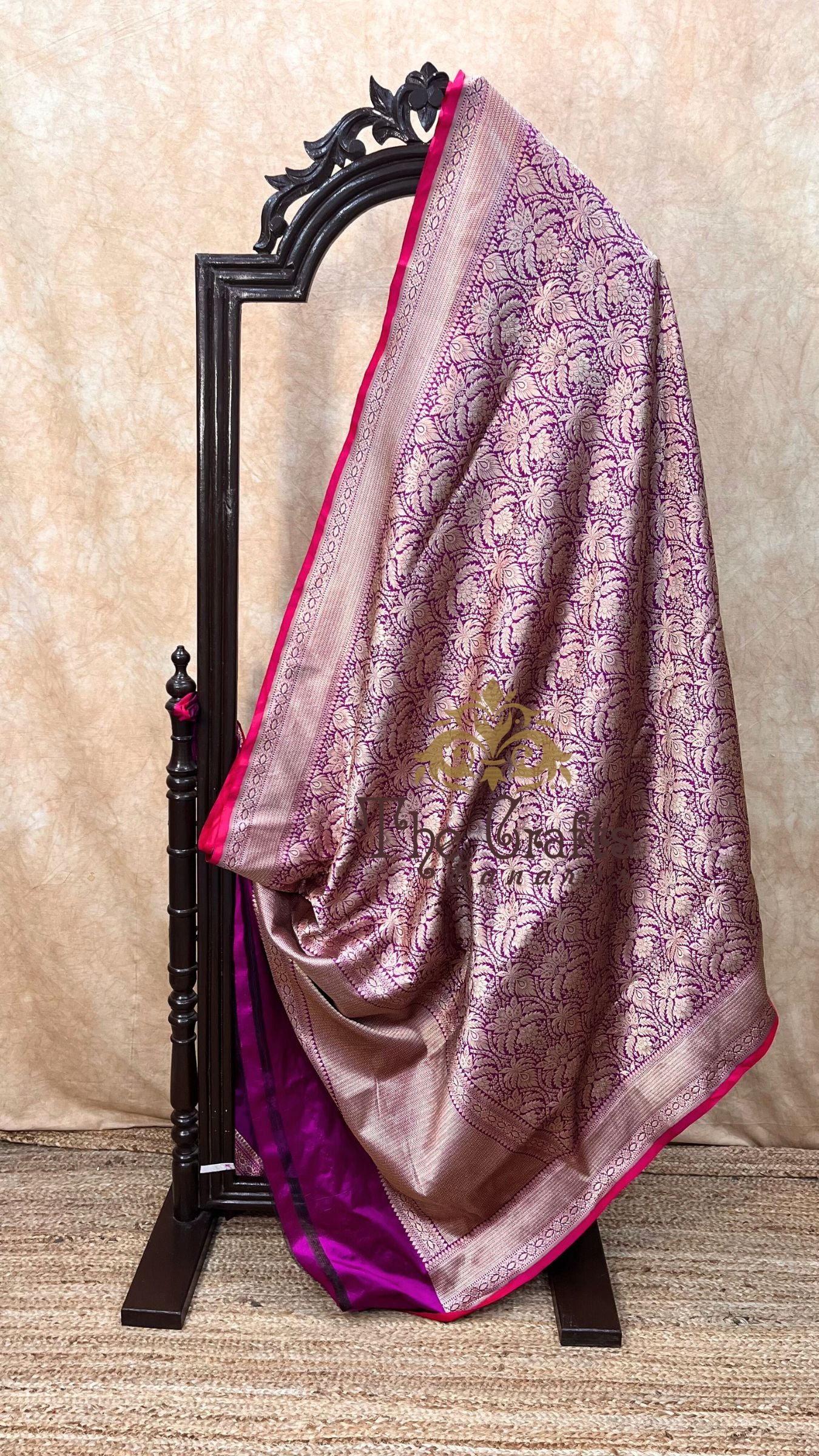 Pure Katan Silk Handloom Banarasi Saree - Tanchui Brocade