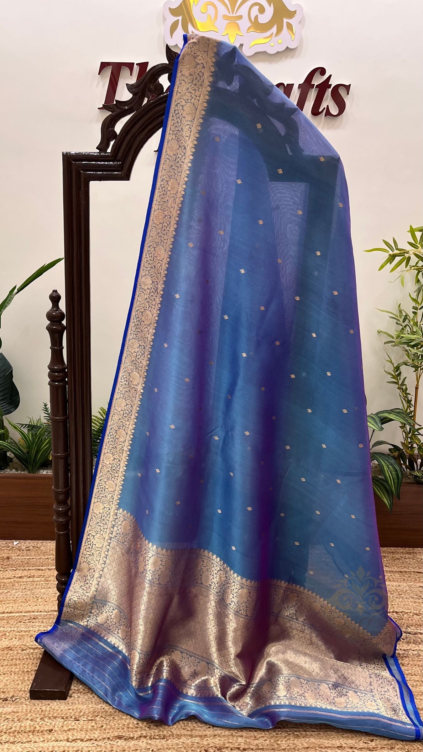 Pure Kora Silk Handloom Banarasi Saree