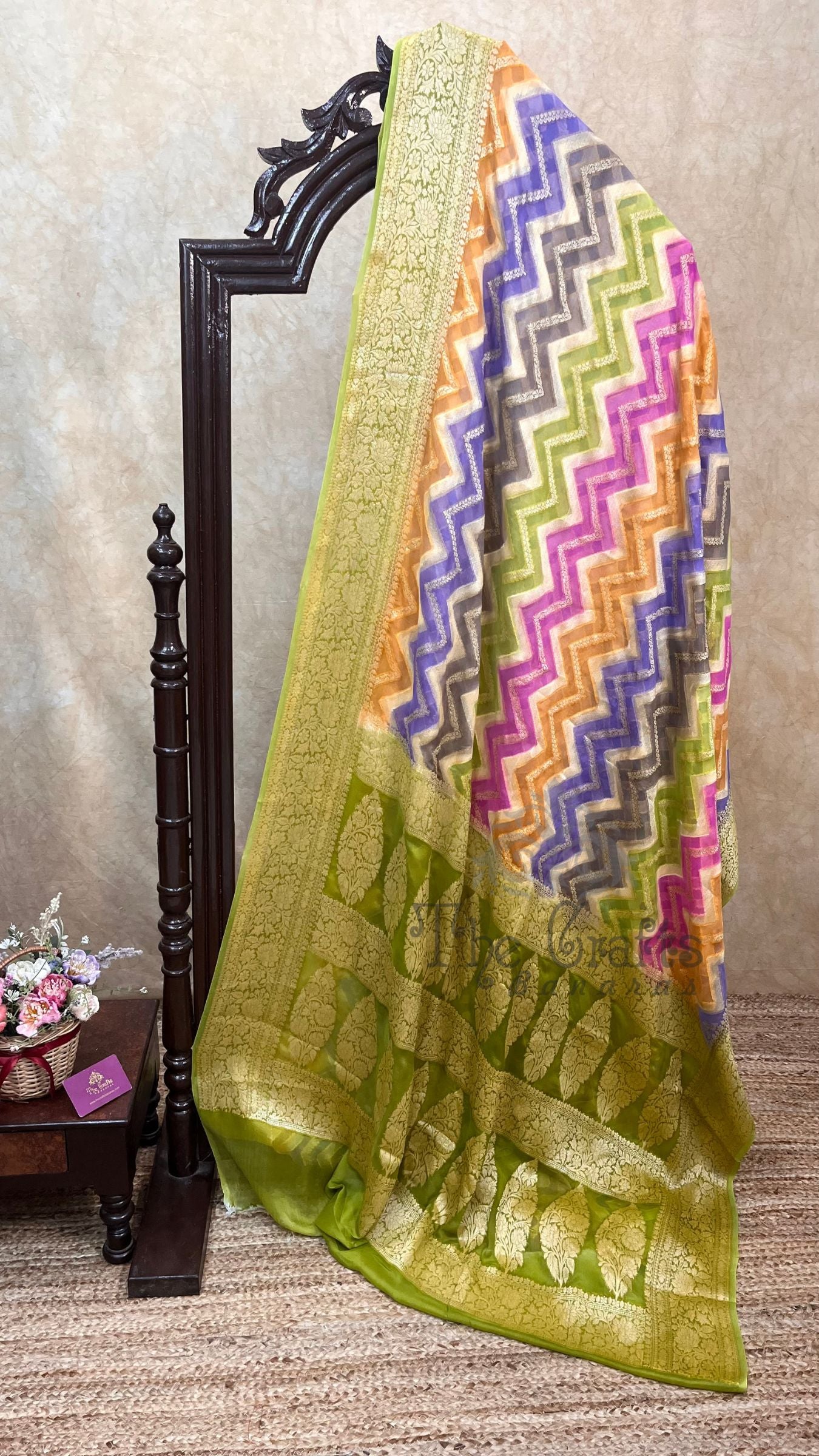 Pure Khaddi Chiffon Banarasi Saree