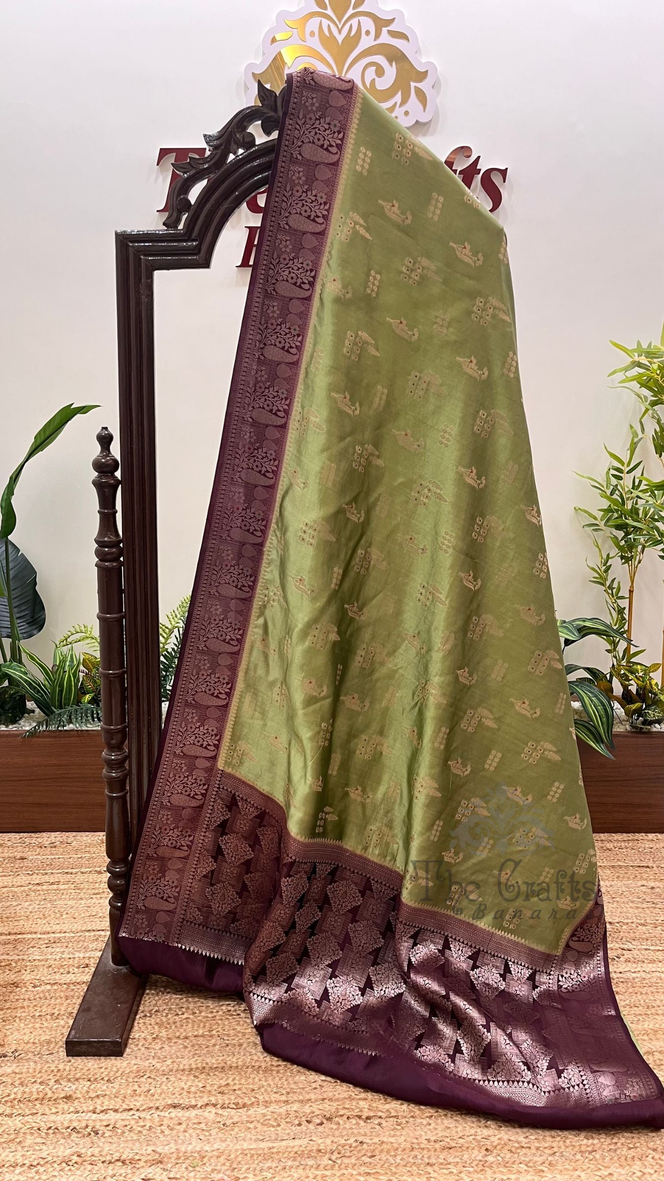 Pure Mango Silk Banarasi Saree