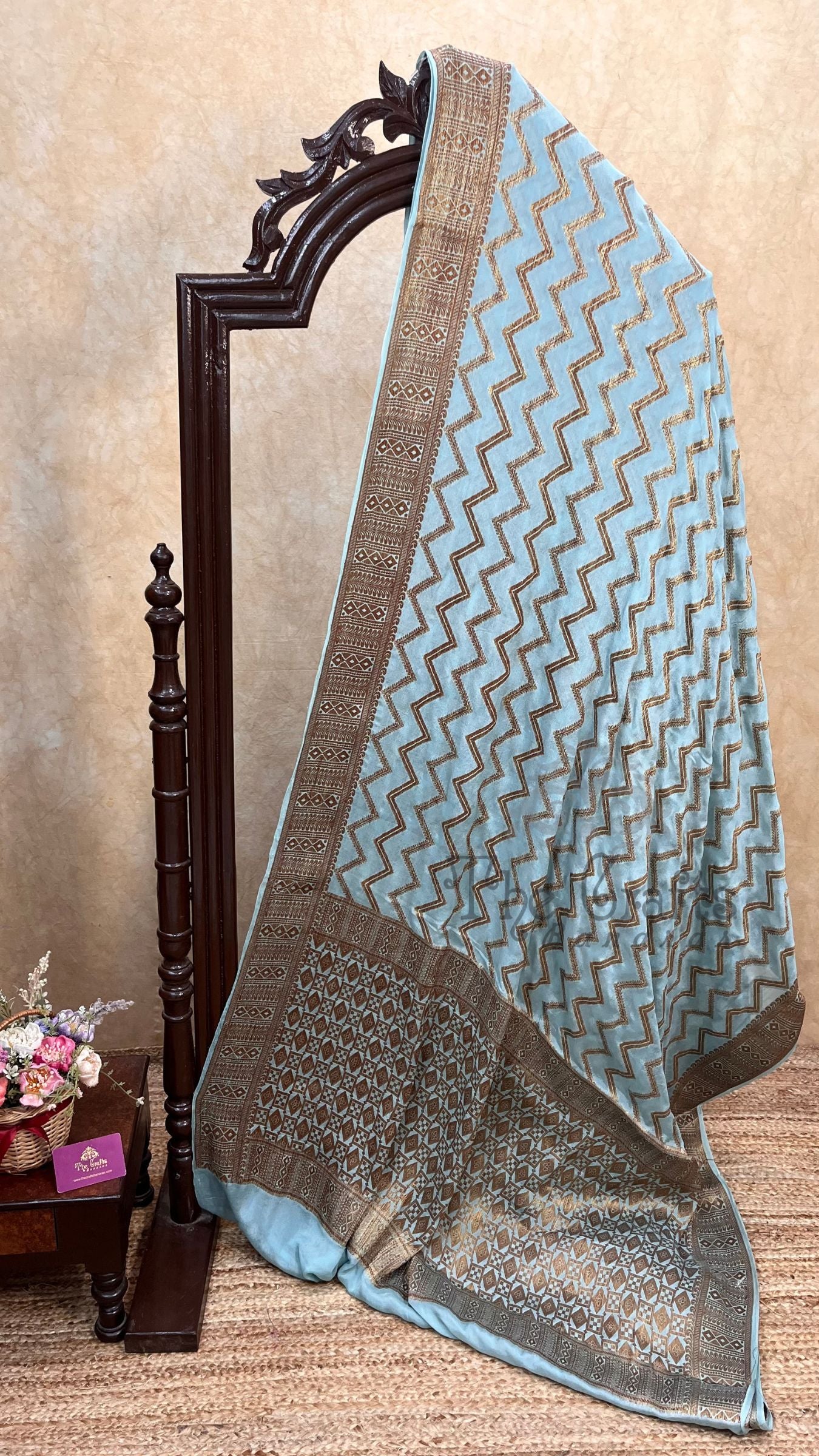 Pure Khaddi Chiffon Banarasi Saree