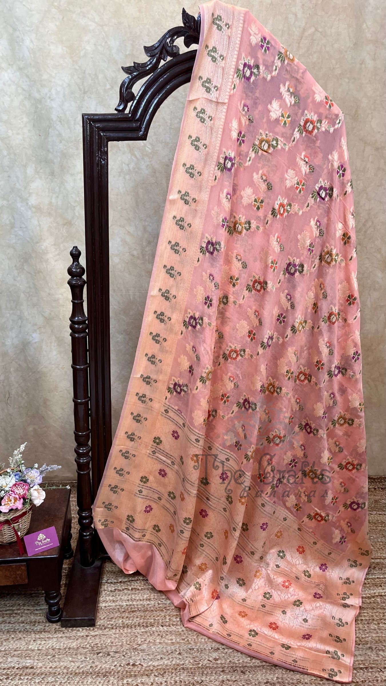 Pure Khaddi Chiffon Banarasi Saree