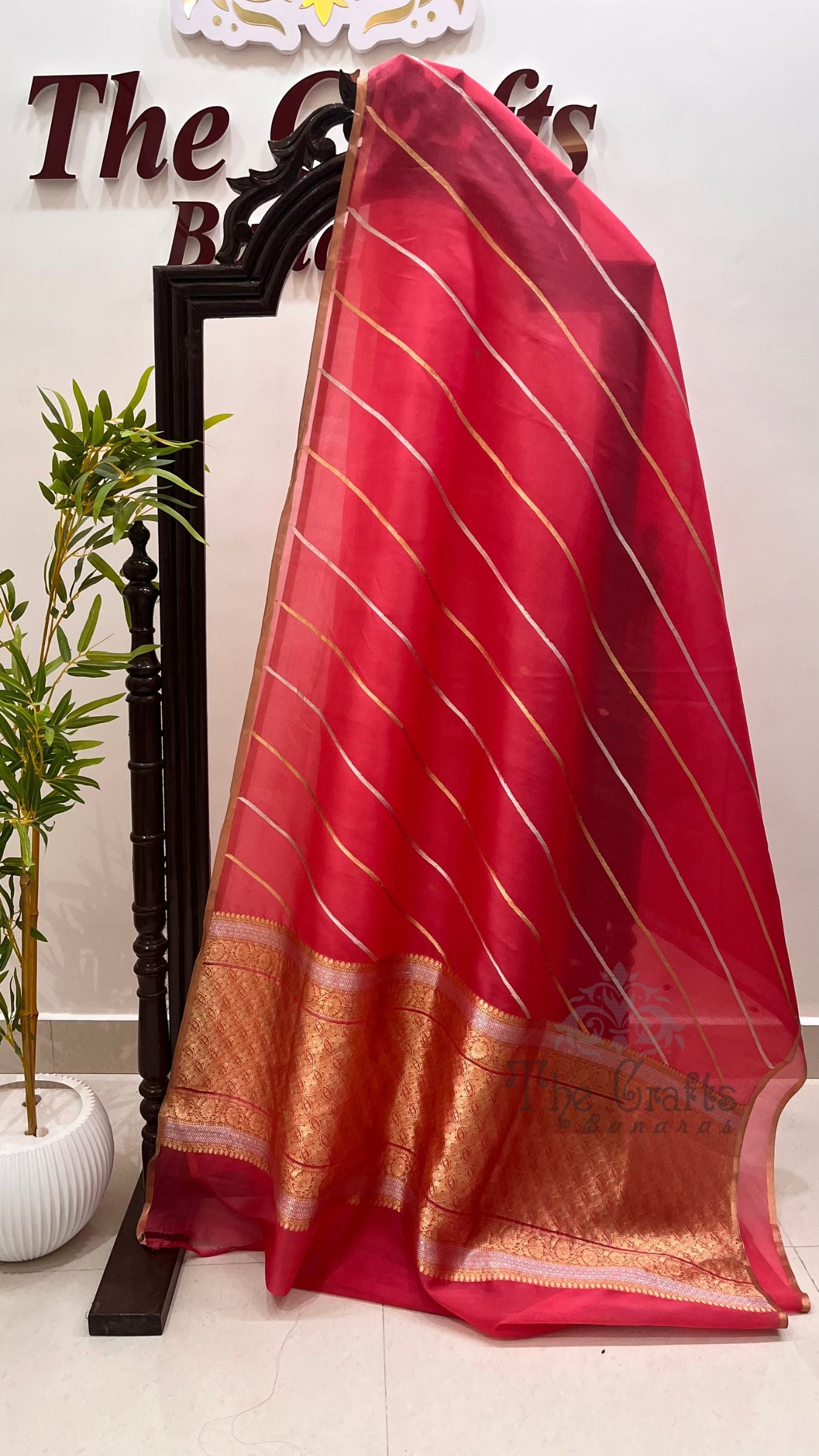 Pure Kora Silk Handloom Banarasi Saree